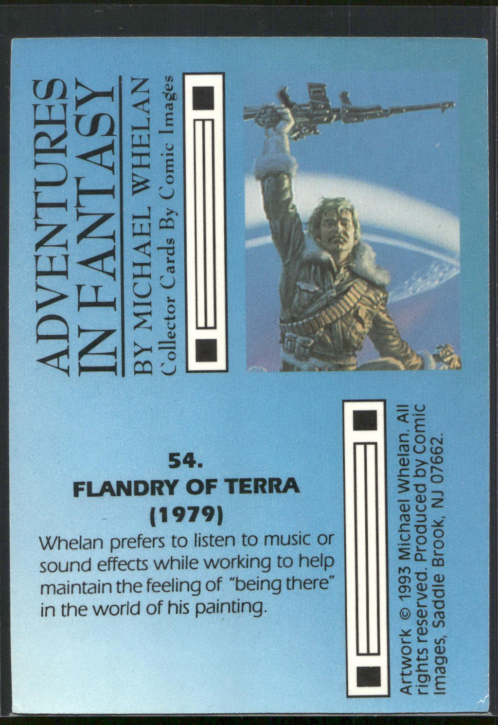 1993 Comic Images Michael Whelan Adventures in Fantasy #54 Flandry of Terra