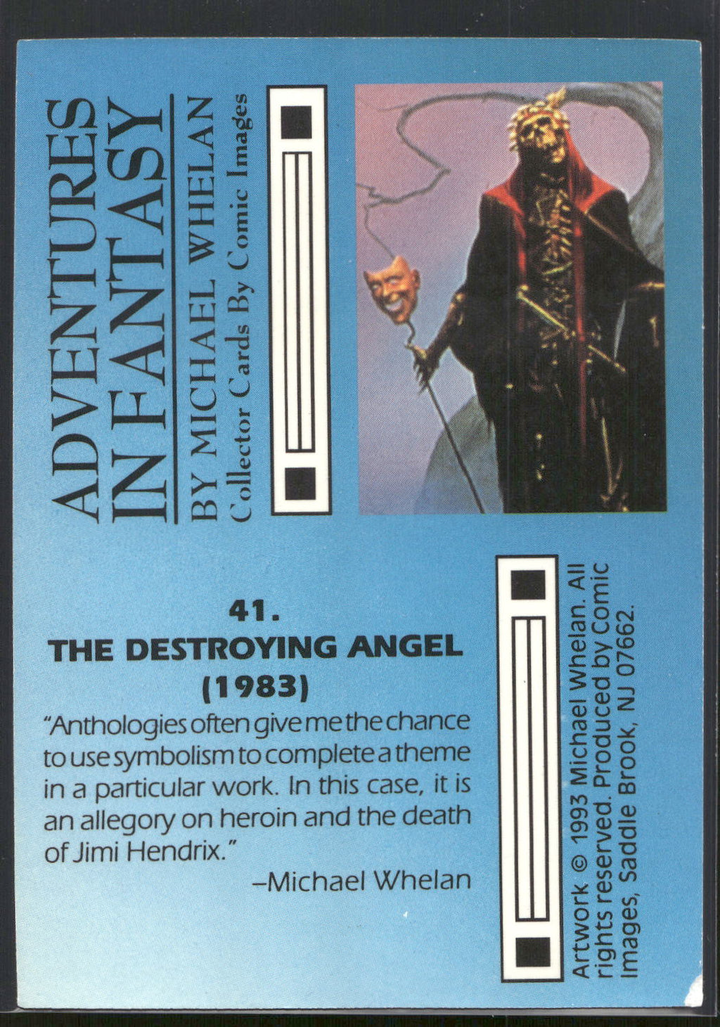 1993 Comic Images Michael Whelan Adventures in Fantasy #41 The Destroying Angel