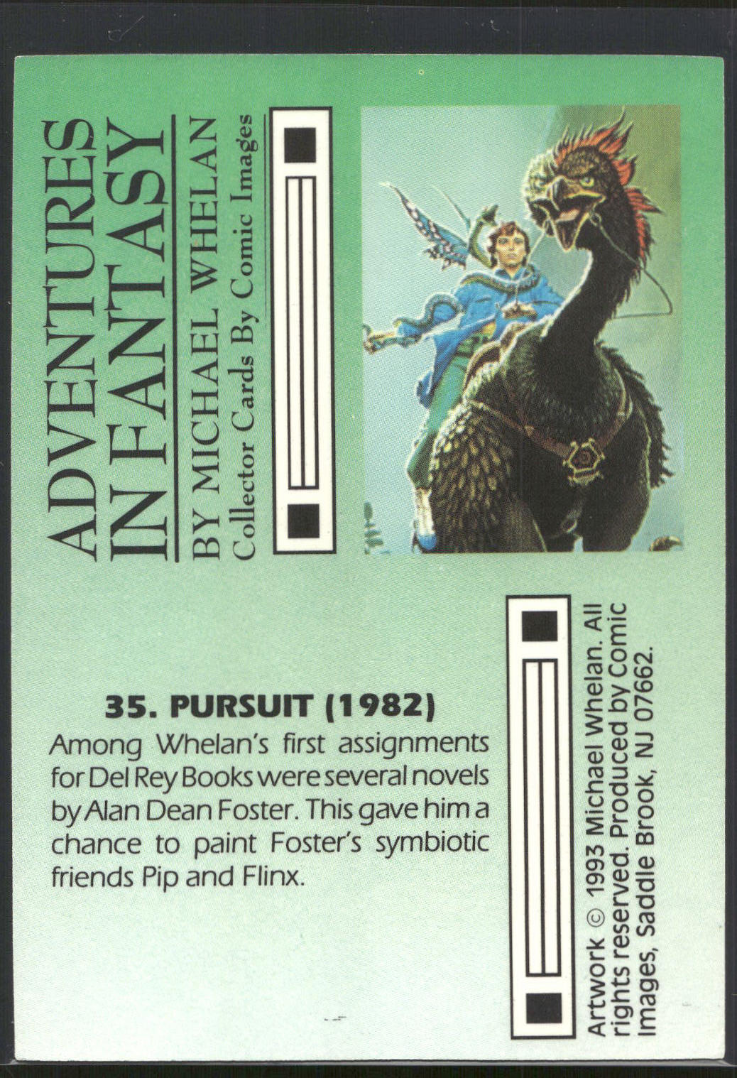 1993 Comic Images Michael Whelan Adventures in Fantasy #35 Pursuit