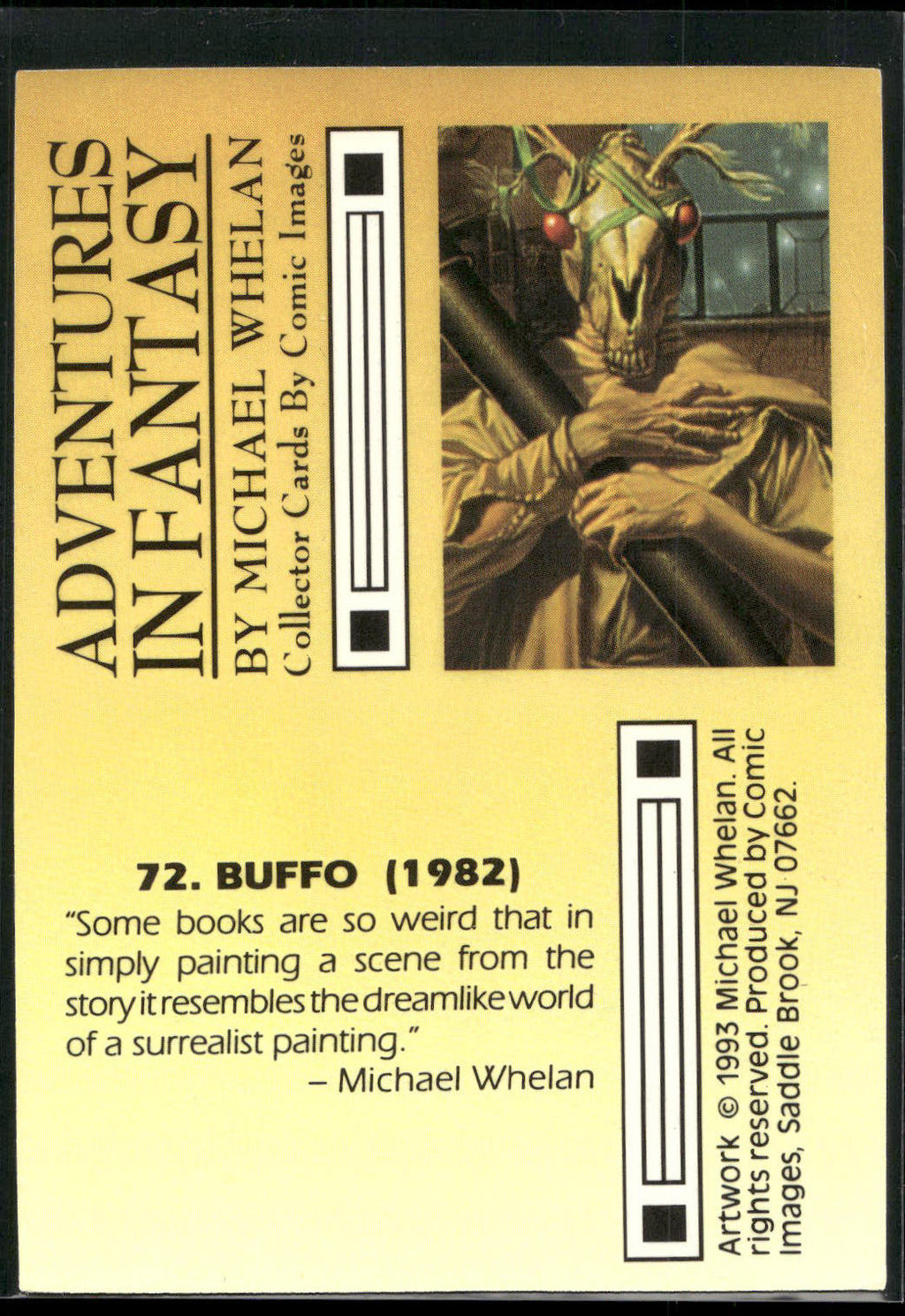 1993 Comic Images Michael Whelan Adventures in Fantasy #72 Buffo