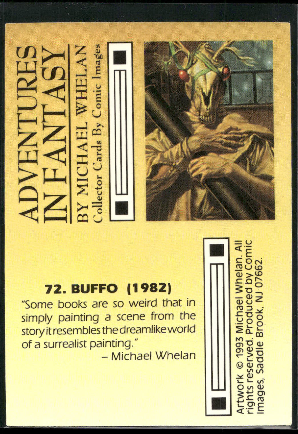 1993 Comic Images Michael Whelan Adventures in Fantasy #72 Buffo