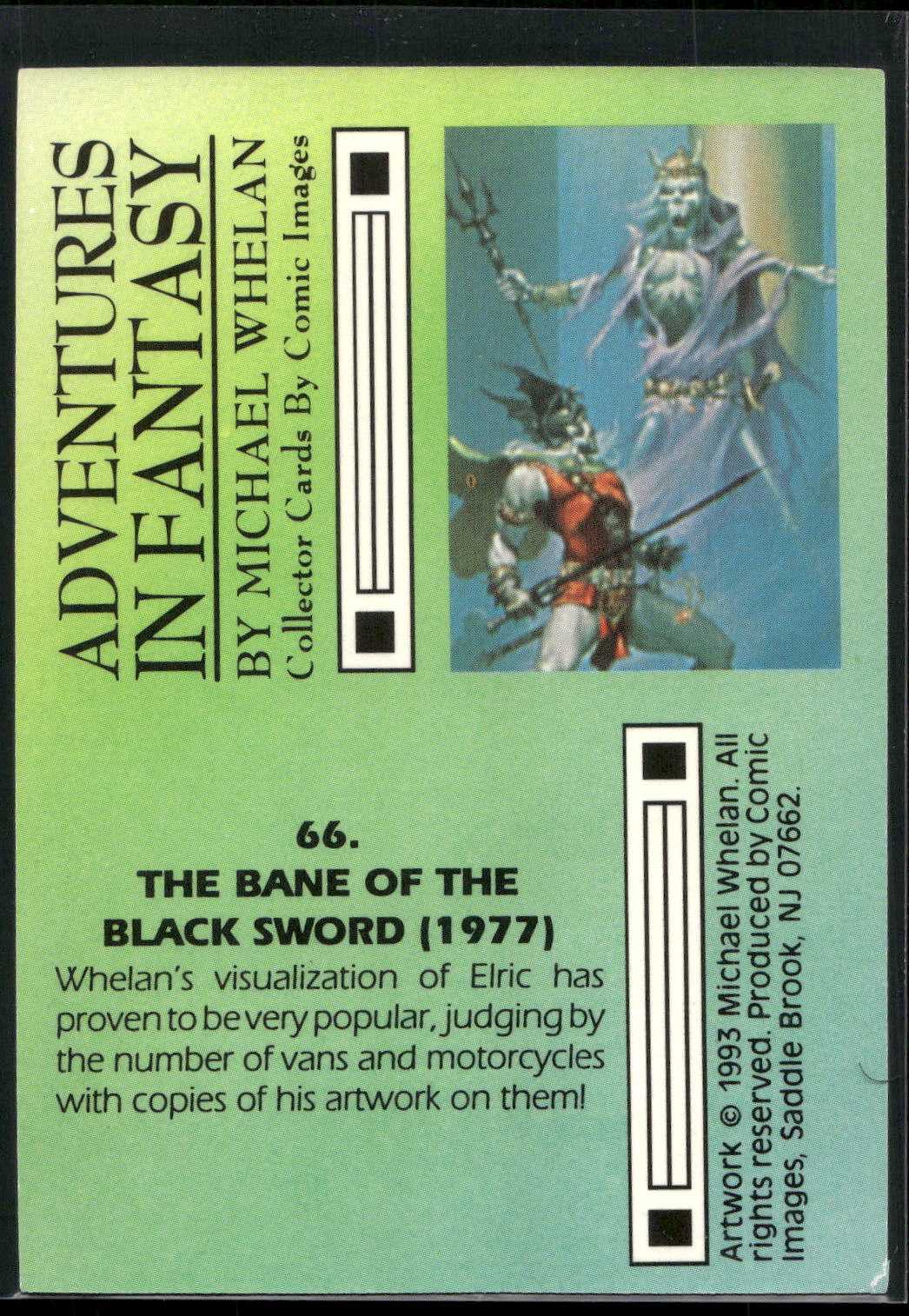 1993 Michael Whelan Adventures in Fantasy #66 The Bane of the Black Sword