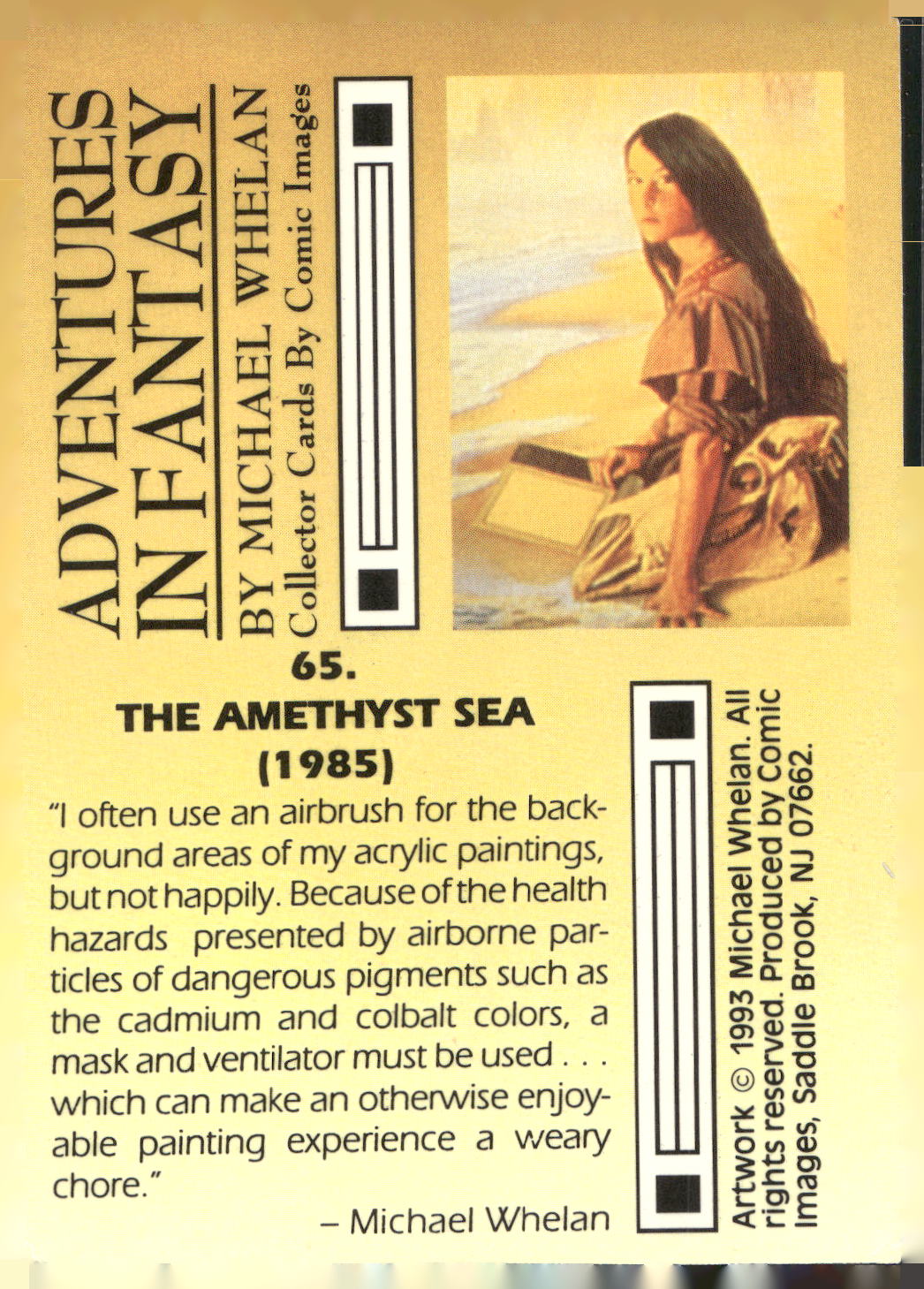 1993 Comic Images Michael Whelan Adventures in Fantasy #65 The Amethyst Sea
