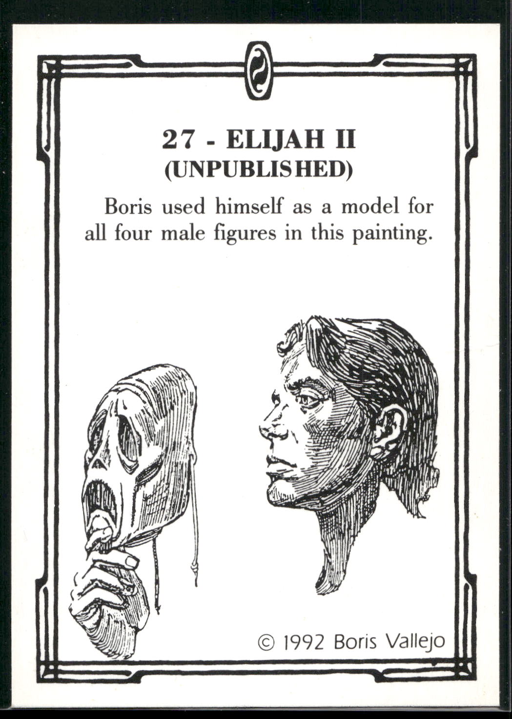 1992 Comic Images Boris Series 2: The Fantasy Continues #27 Elijah