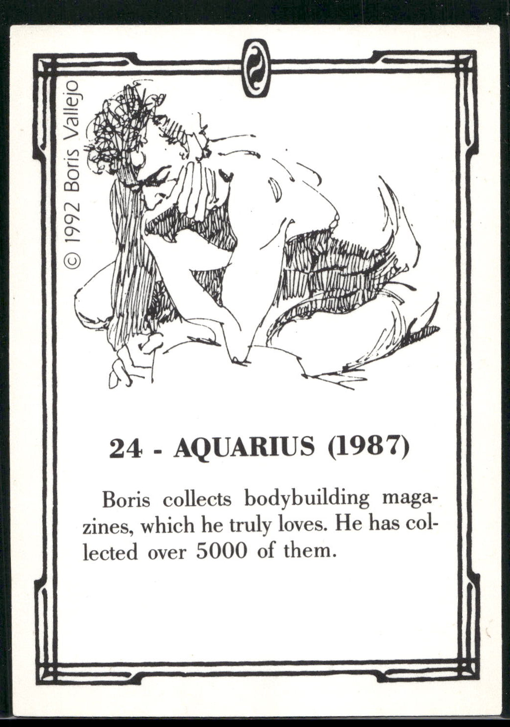 1992 Comic Images Boris Series 2: The Fantasy Continues #24 Aquarius