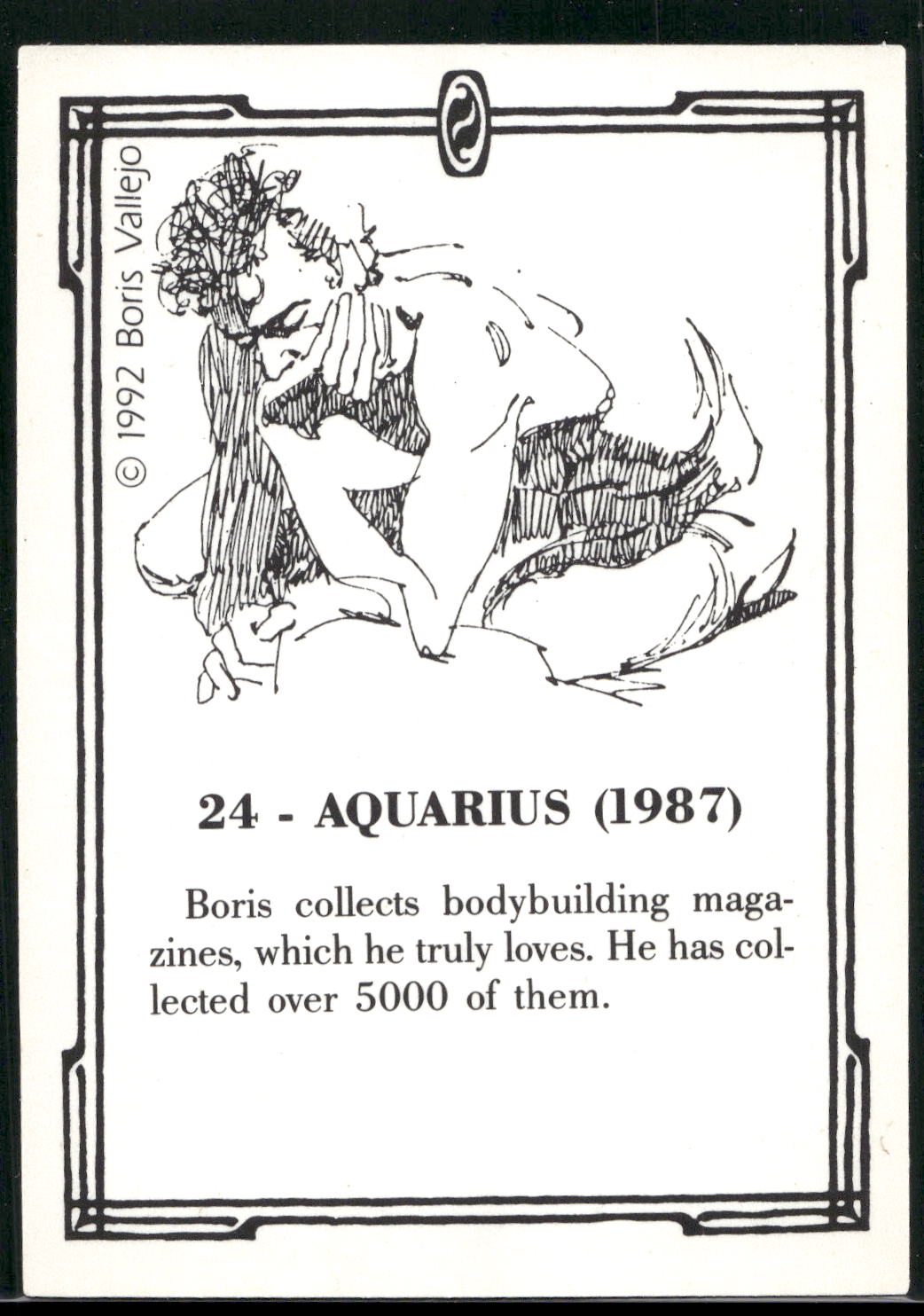 1992 Comic Images Boris Series 2: The Fantasy Continues #24 Aquarius