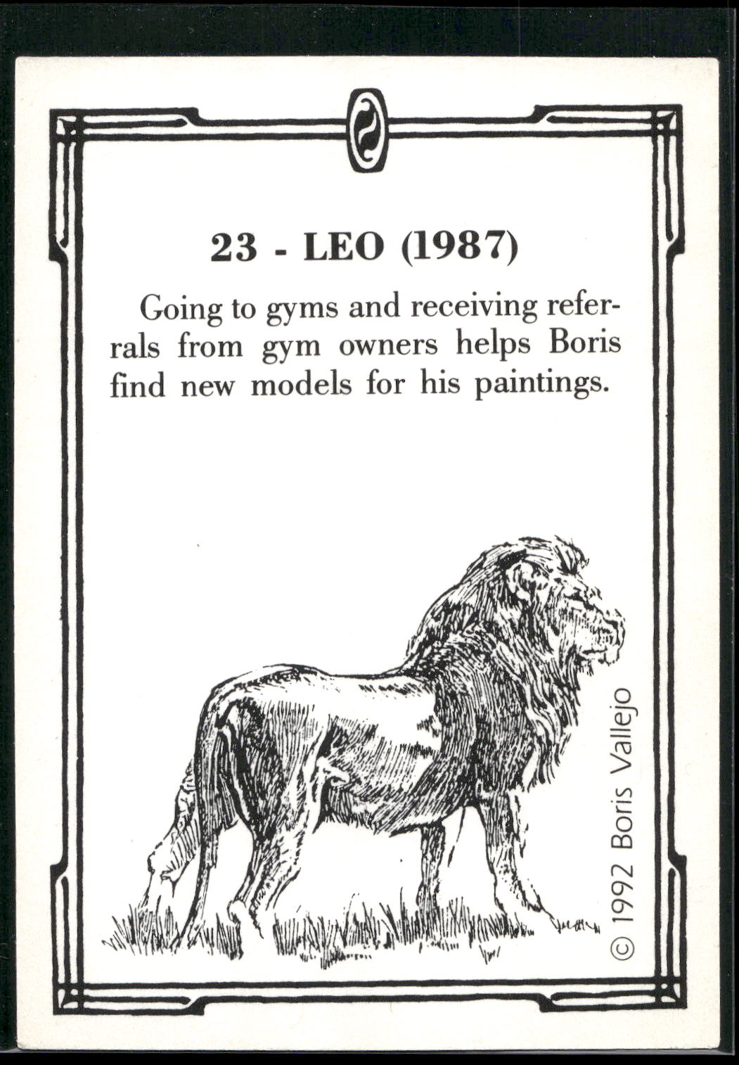 1992 Comic Images Boris Series 2: The Fantasy Continues #23 Leo