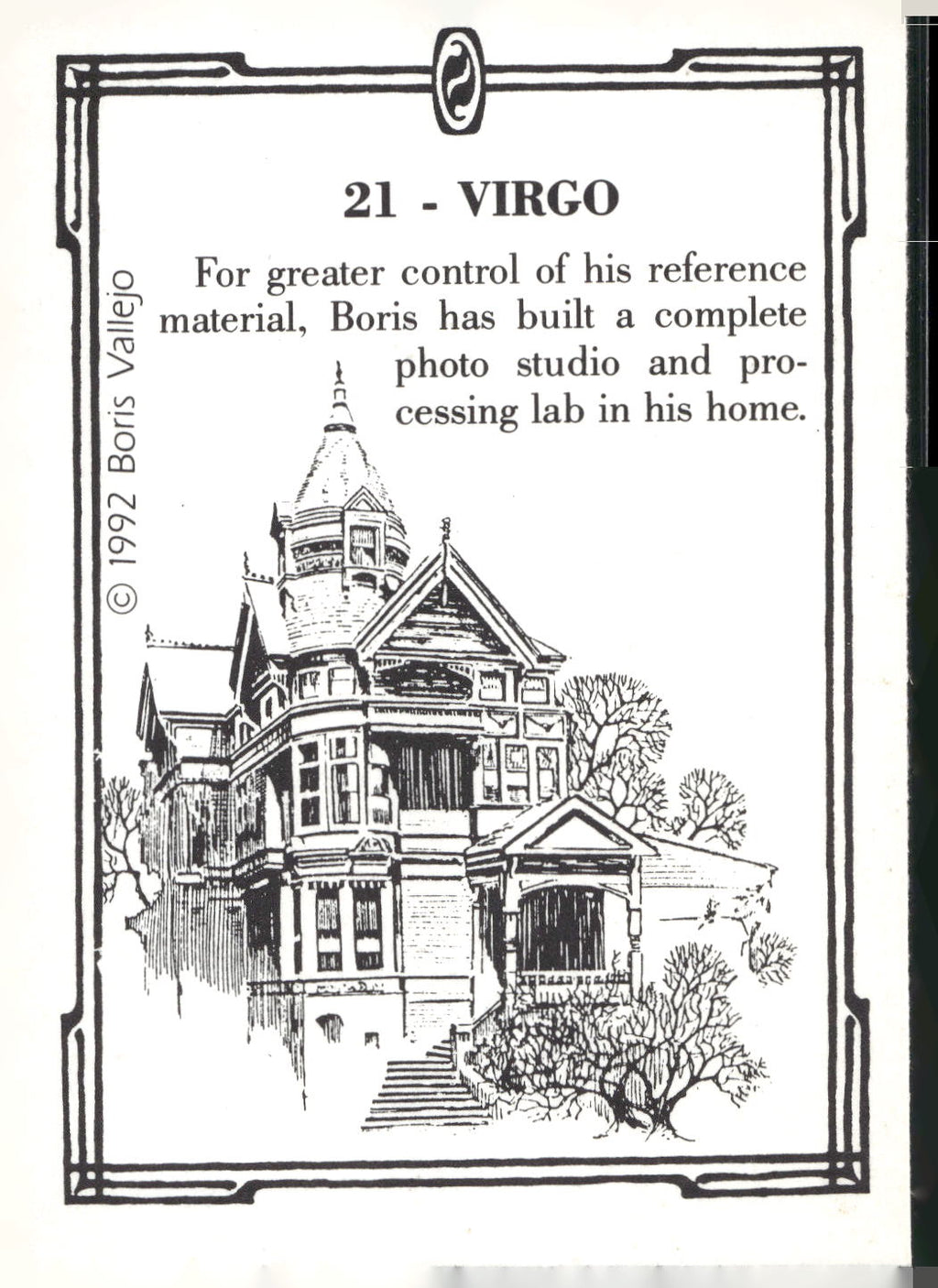 1992 Comic Images Boris Series 2: The Fantasy Continues #21 Virgo