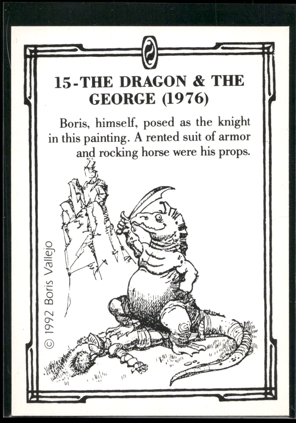 1992 Boris Series 2: The Fantasy Continues #15 Dragon and The George, The