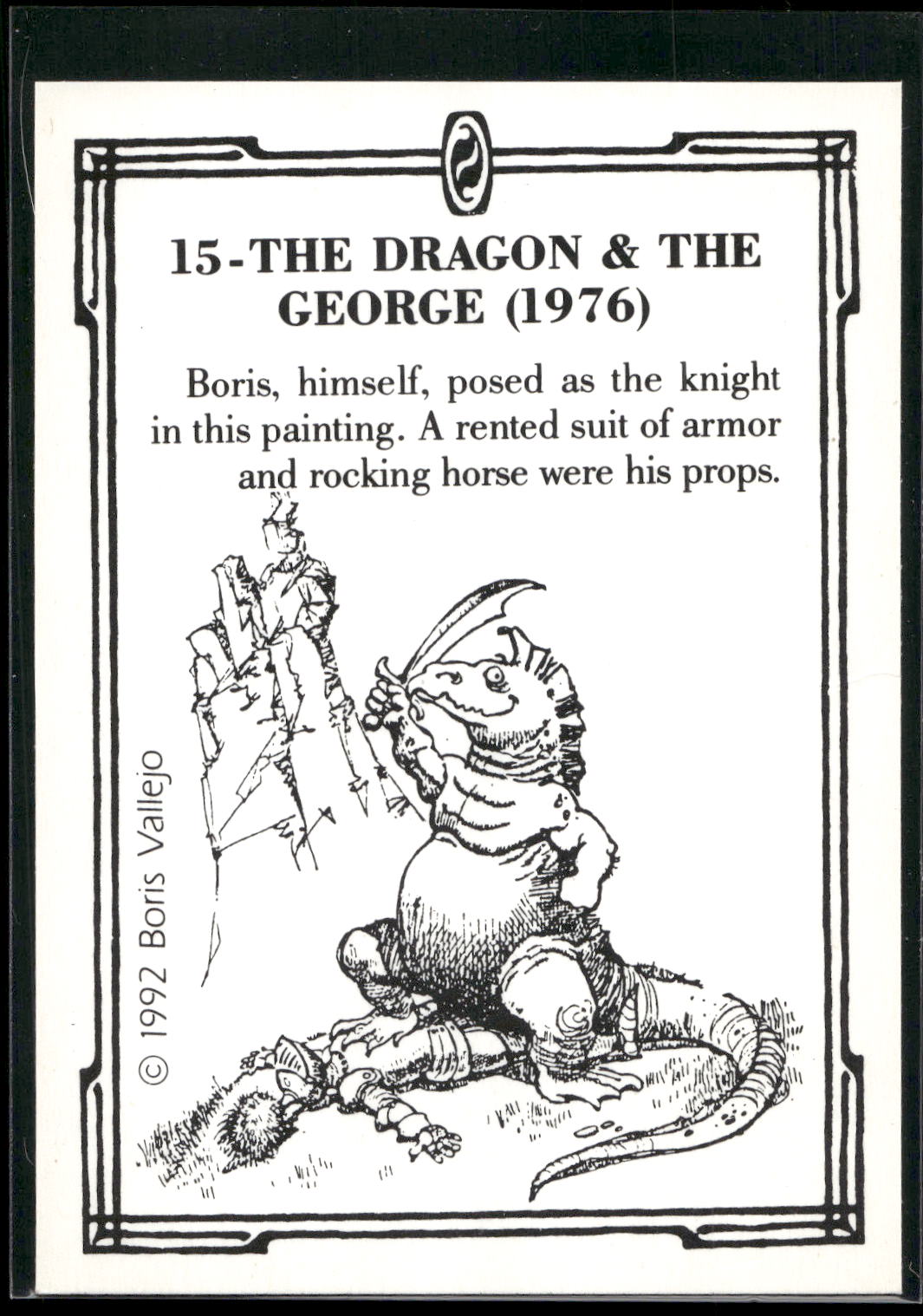 1992 Boris Series 2: The Fantasy Continues #15 Dragon and The George, The
