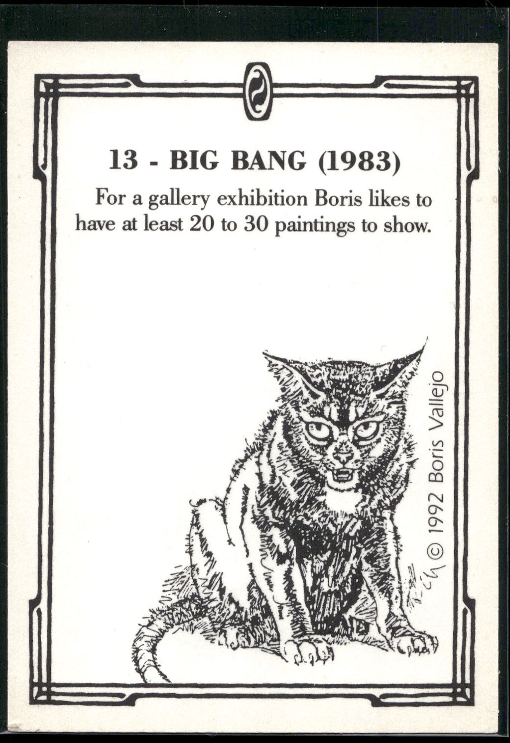 1992 Comic Images Boris Series 2: The Fantasy Continues #13 Big Bang