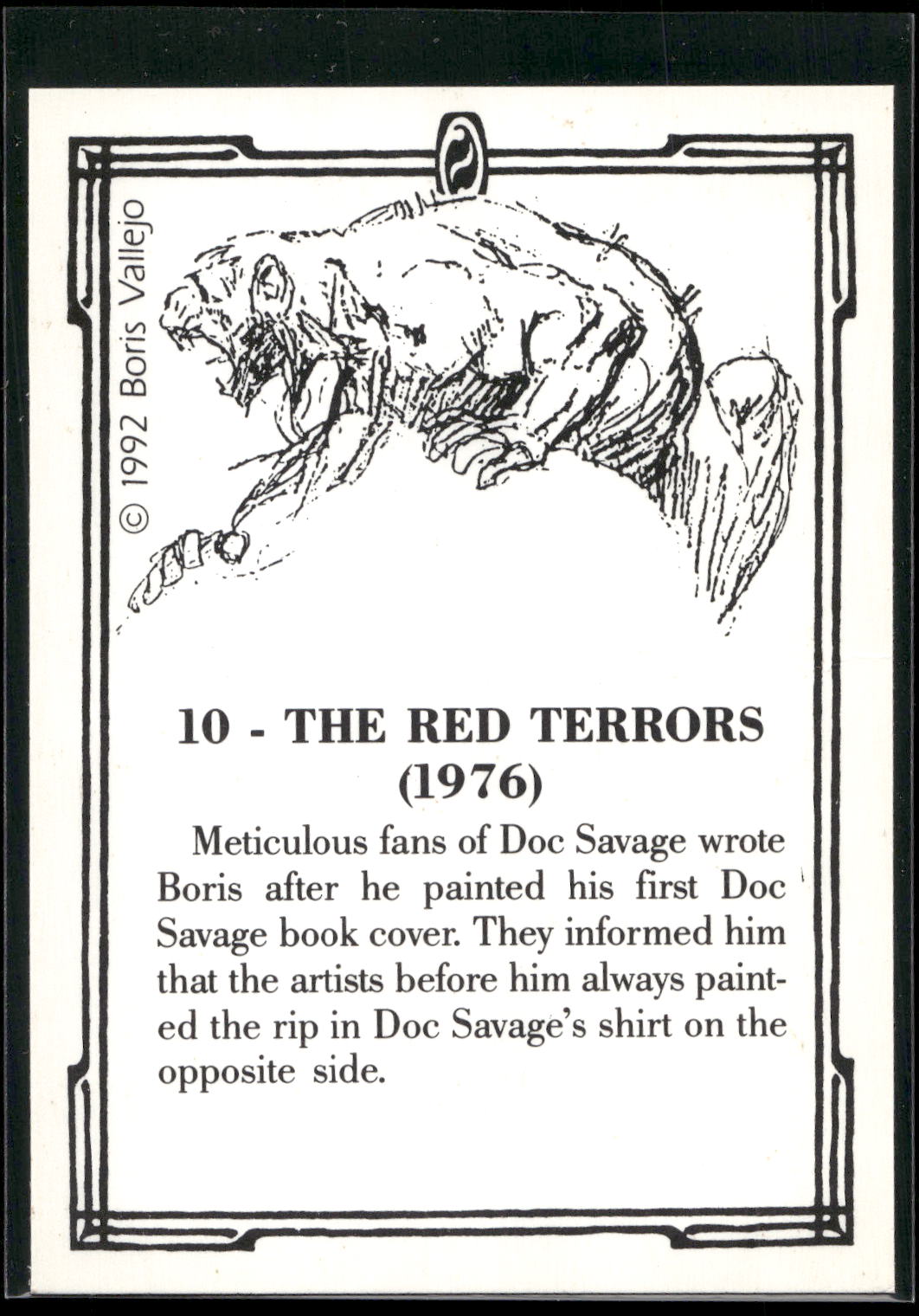1992 Comic Images Boris Series 2: The Fantasy Continues #10 The Red Terrors