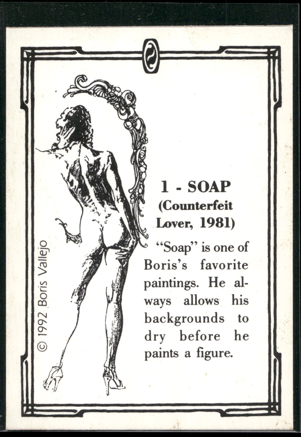 1992 Comic Images Boris Series 2: The Fantasy Continues #1 Soap
