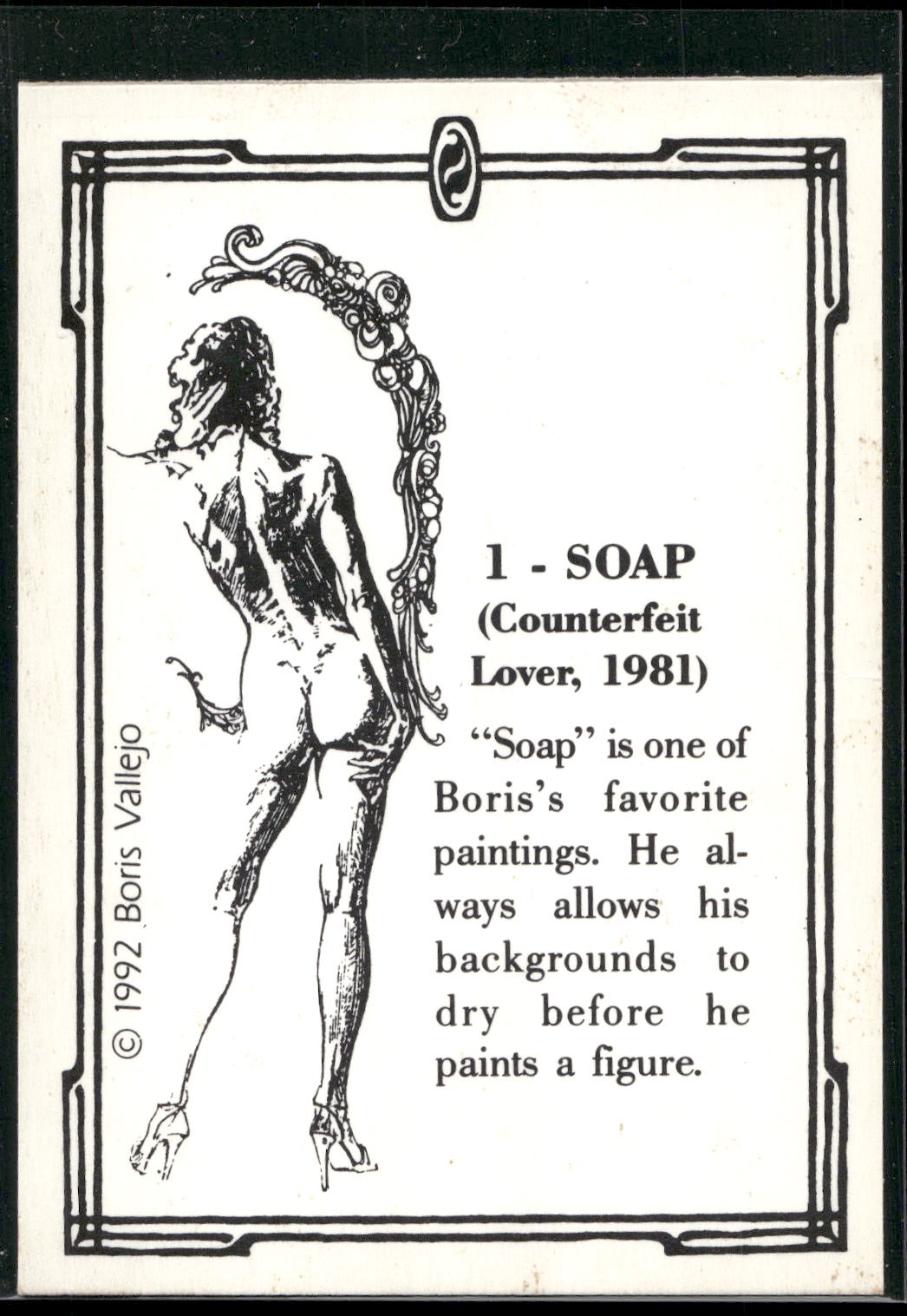 1992 Comic Images Boris Series 2: The Fantasy Continues #1 Soap