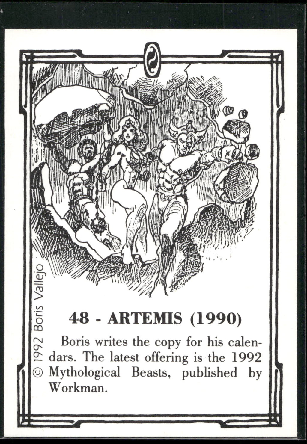 1992 Comic Images Boris Series 2: The Fantasy Continues #48 Artemis