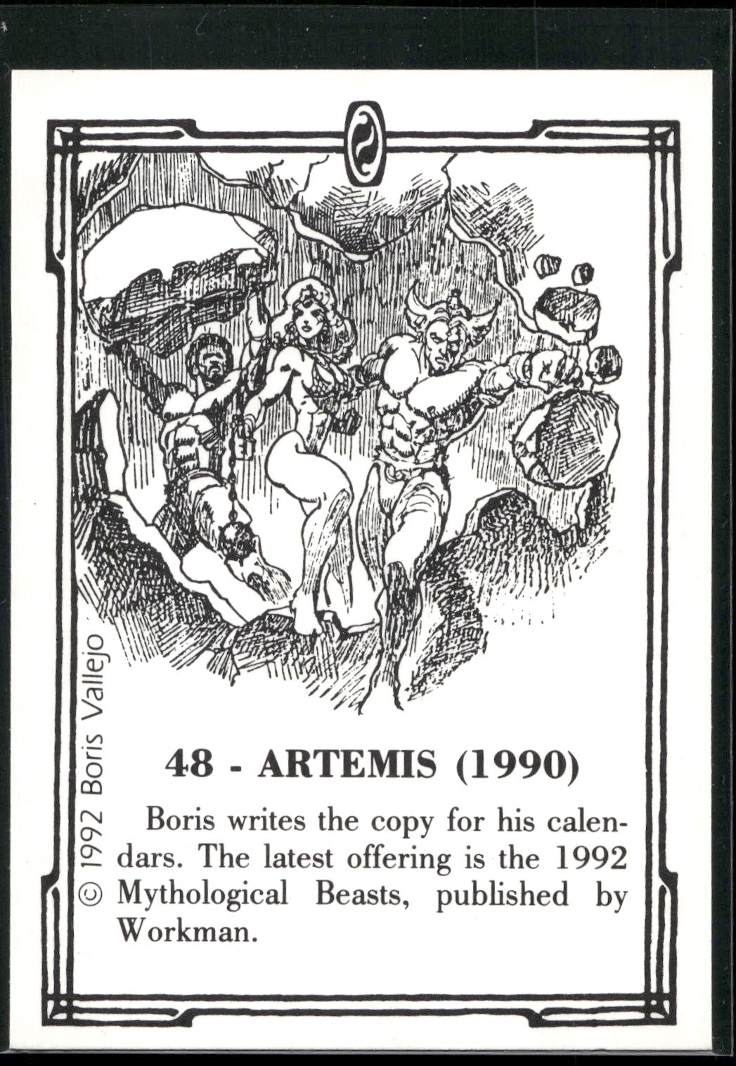 1992 Comic Images Boris Series 2: The Fantasy Continues #48 Artemis