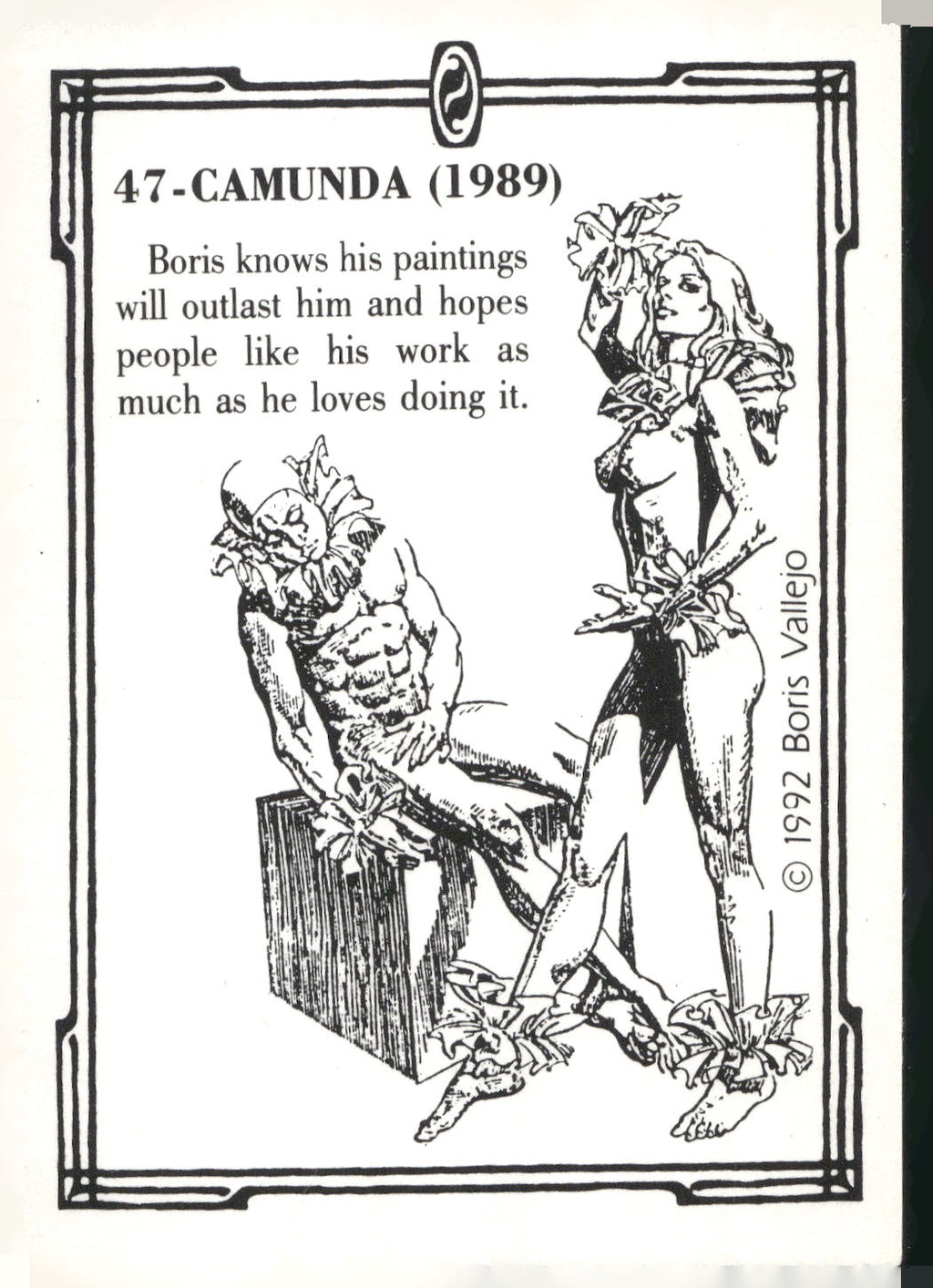 1992 Comic Images Boris Series 2: The Fantasy Continues #47 Camunda