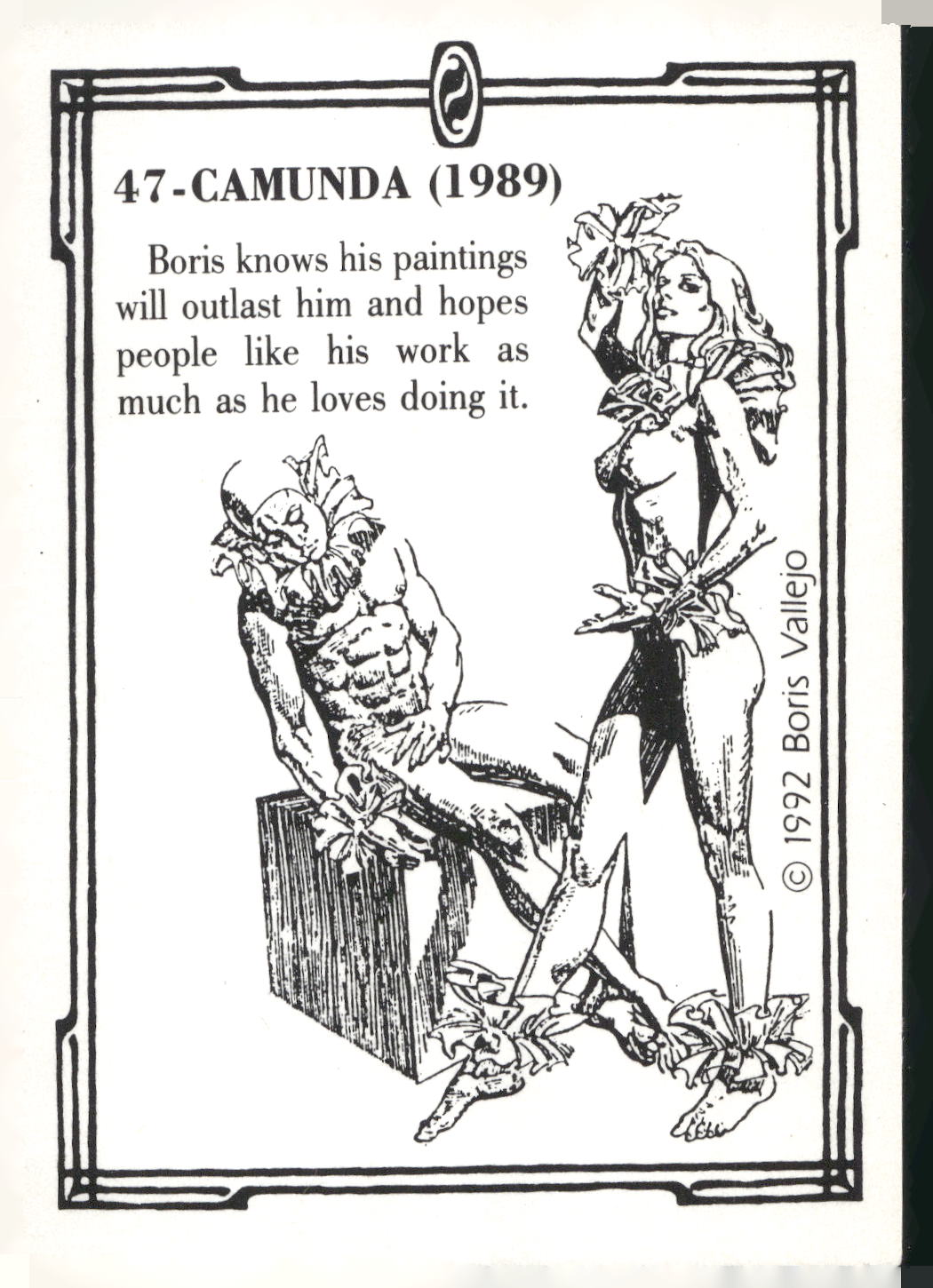 1992 Comic Images Boris Series 2: The Fantasy Continues #47 Camunda