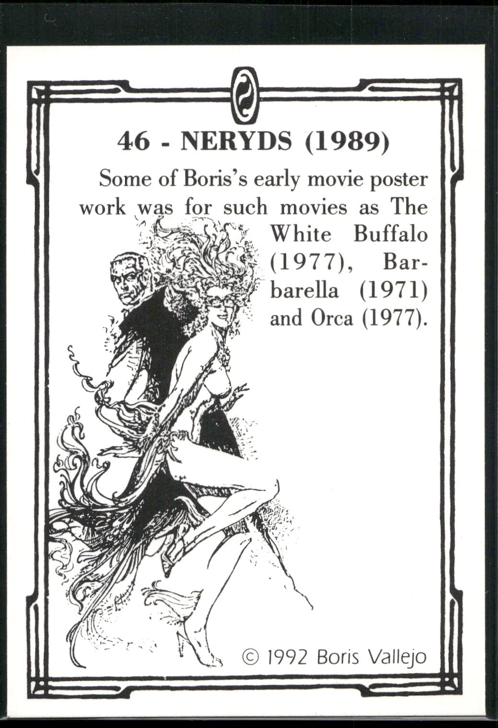 1992 Comic Images Boris Series 2: The Fantasy Continues #46 Neryds