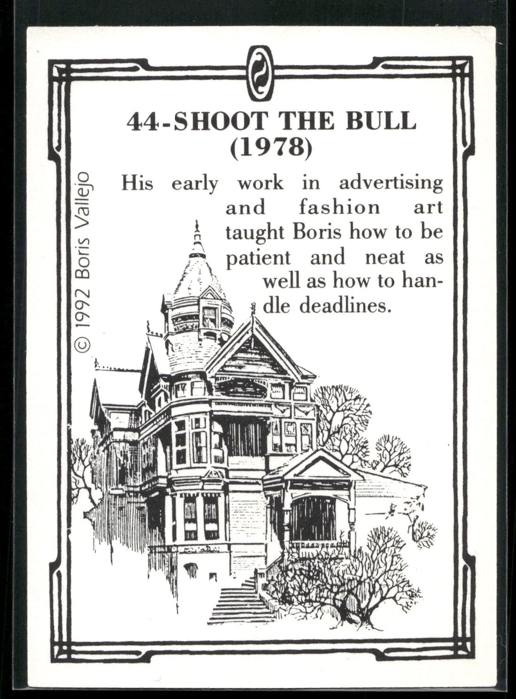 1992 Comic Images Boris Series 2: The Fantasy Continues #44 Shoot the Bull