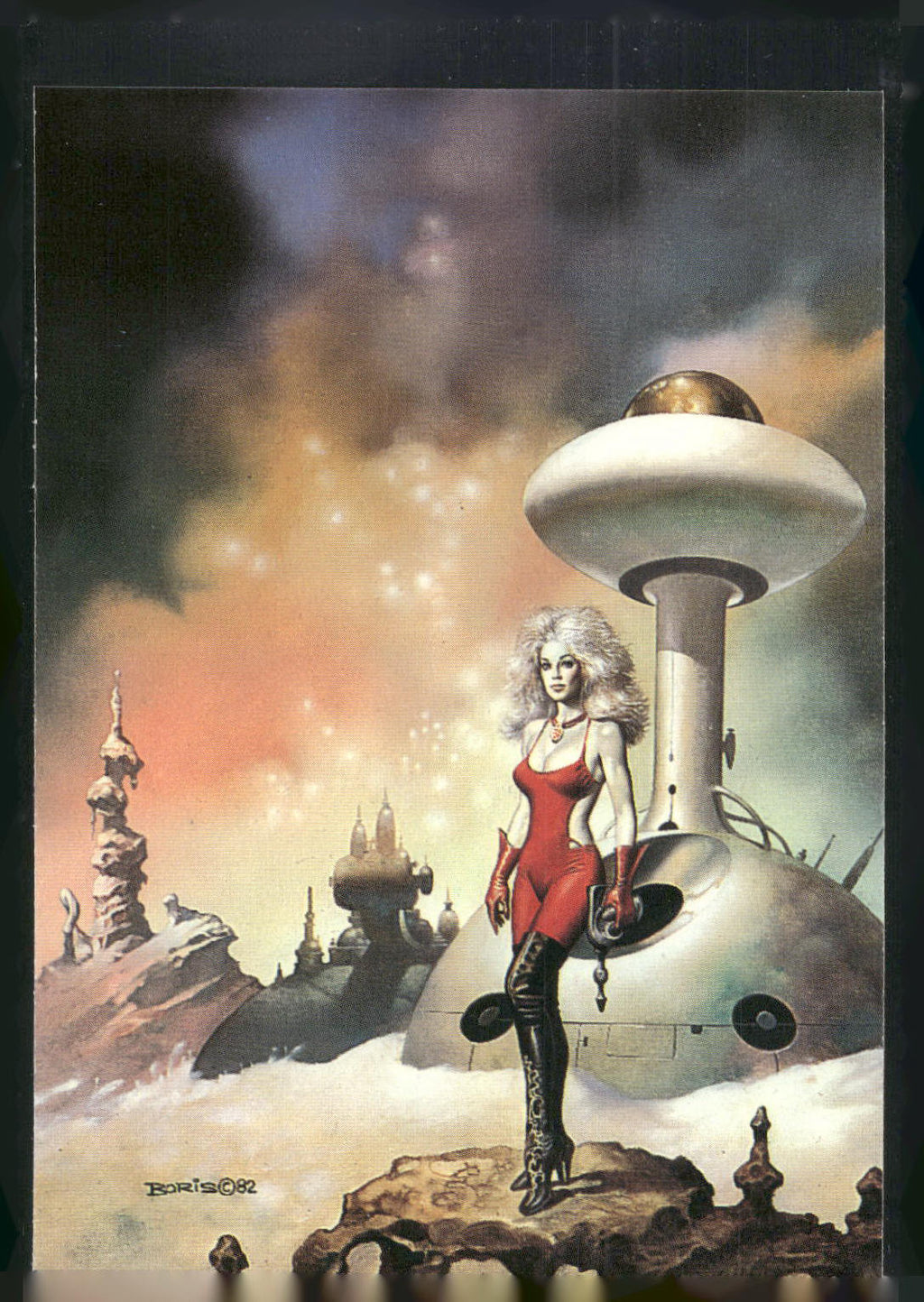 1992 Comic Images Boris Series 2: The Fantasy Continues #41 Lady in Red