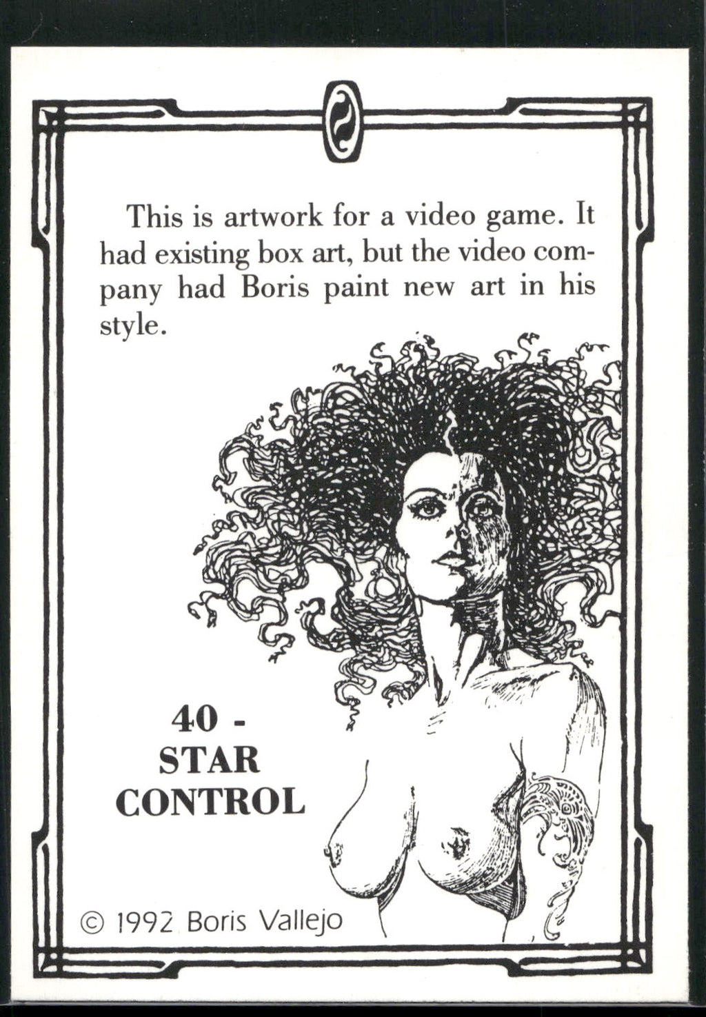 1992 Comic Images Boris Series 2: The Fantasy Continues #40 Star Control