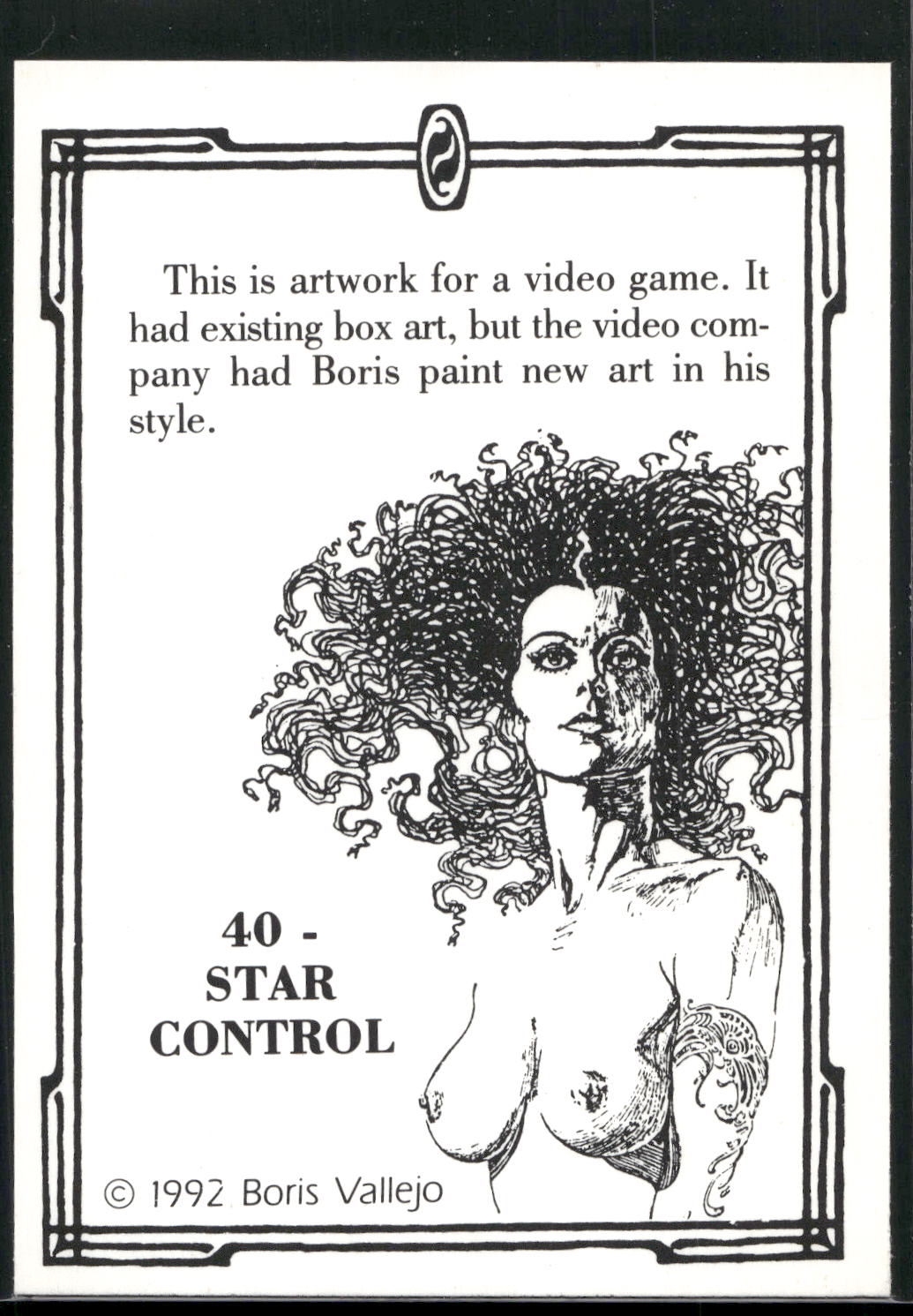 1992 Comic Images Boris Series 2: The Fantasy Continues #40 Star Control