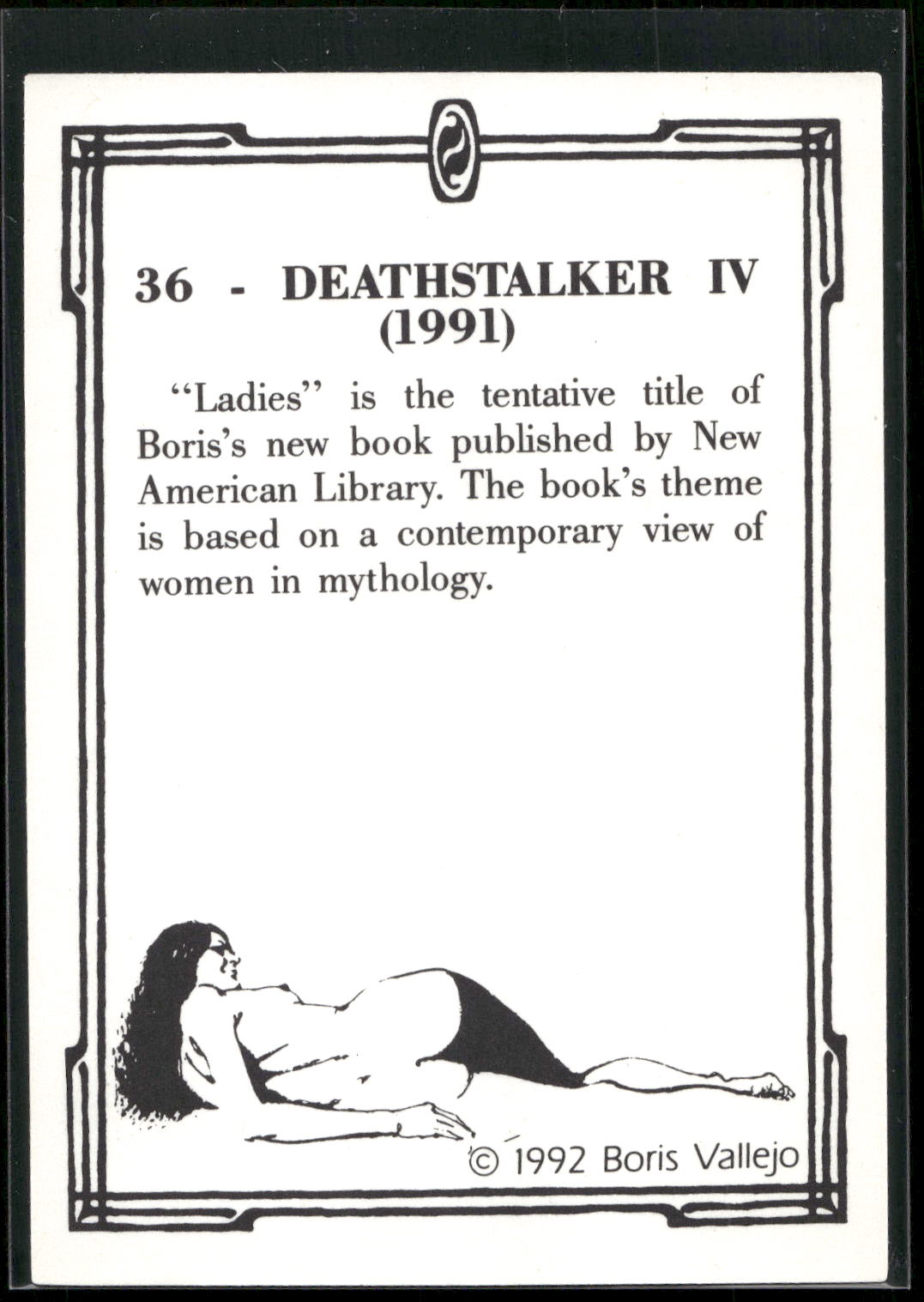 1992 Comic Images Boris Series 2: The Fantasy Continues #36 Deathstalker