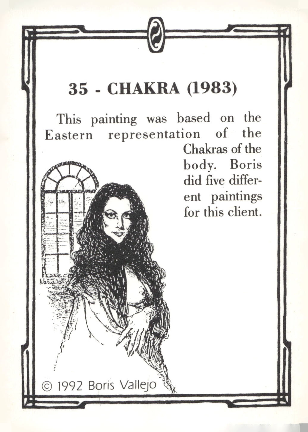 1992 Comic Images Boris Series 2: The Fantasy Continues #35 Chakra
