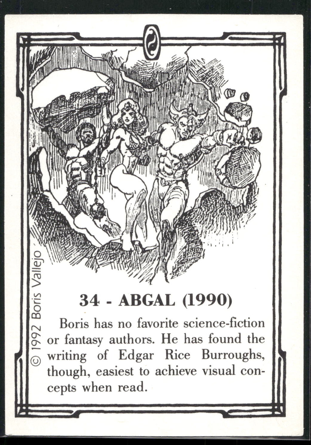 1992 Comic Images Boris Series 2: The Fantasy Continues #34 Abgal