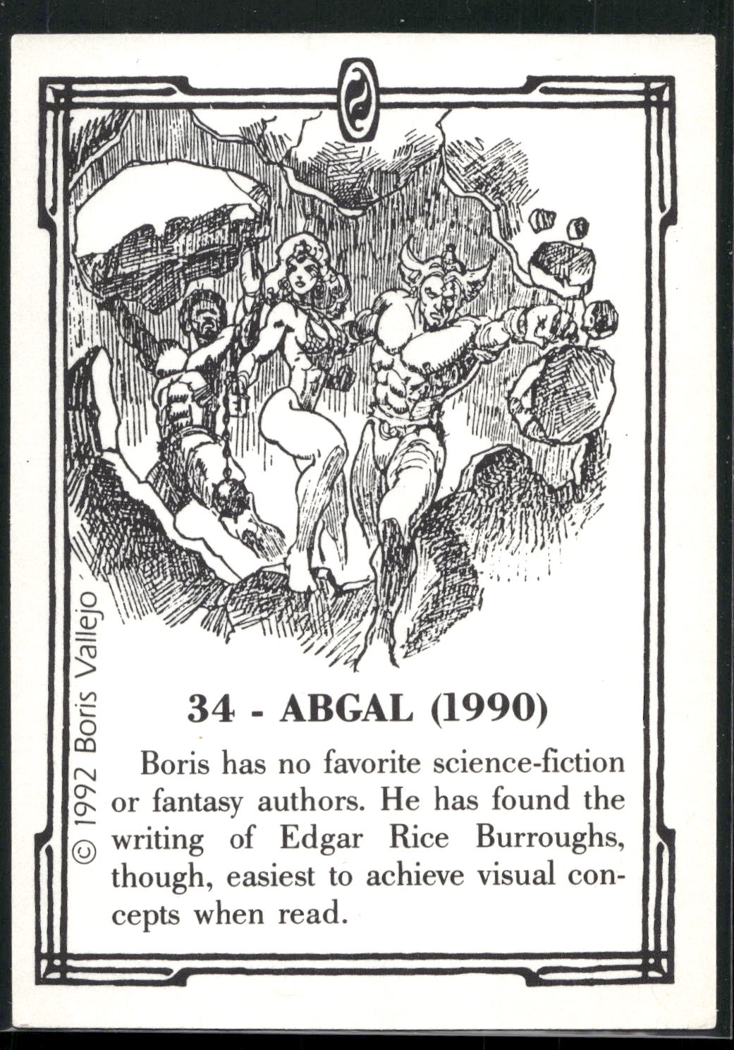 1992 Comic Images Boris Series 2: The Fantasy Continues #34 Abgal