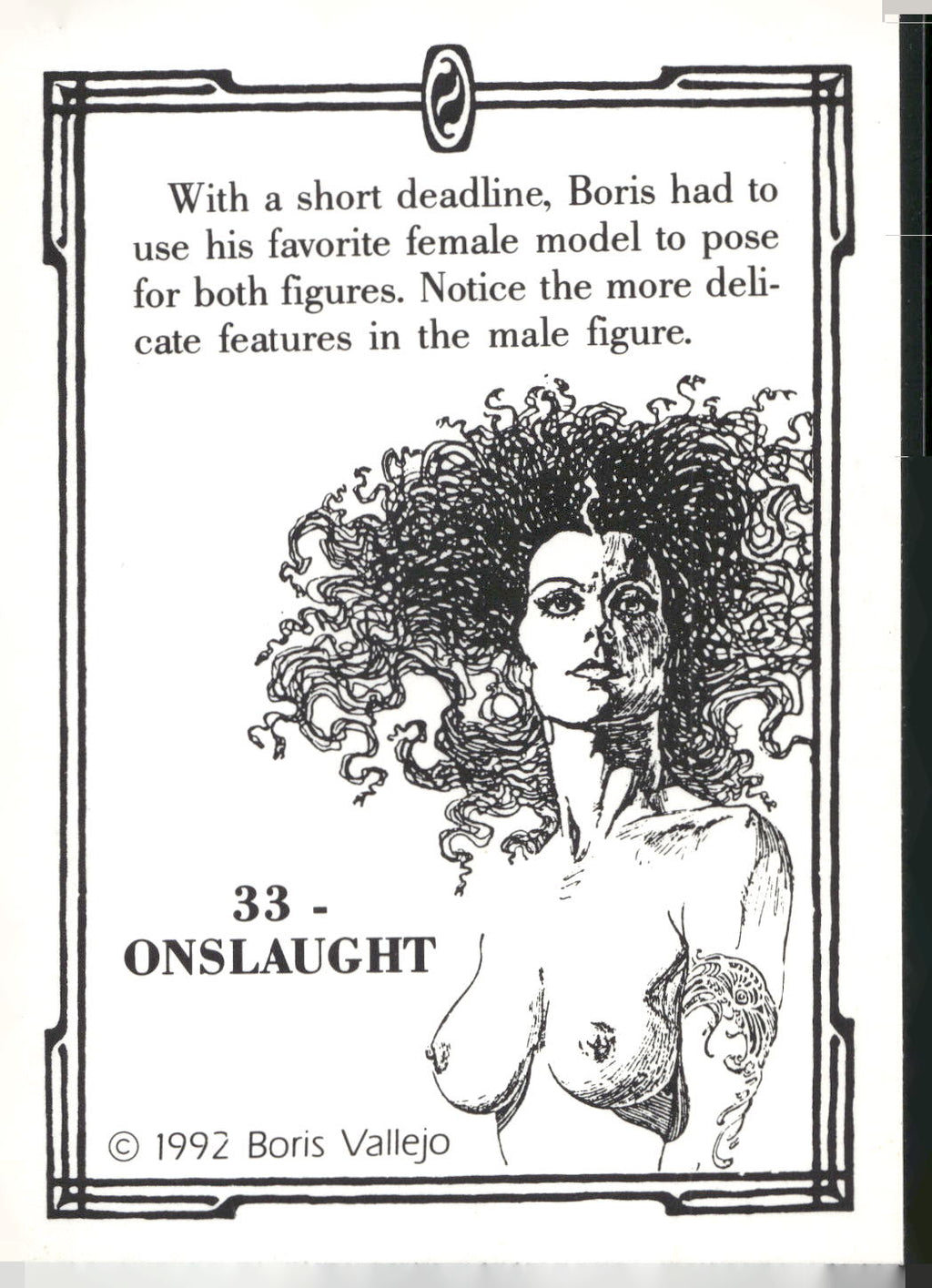 1992 Comic Images Boris Series 2: The Fantasy Continues #33 Onslaught