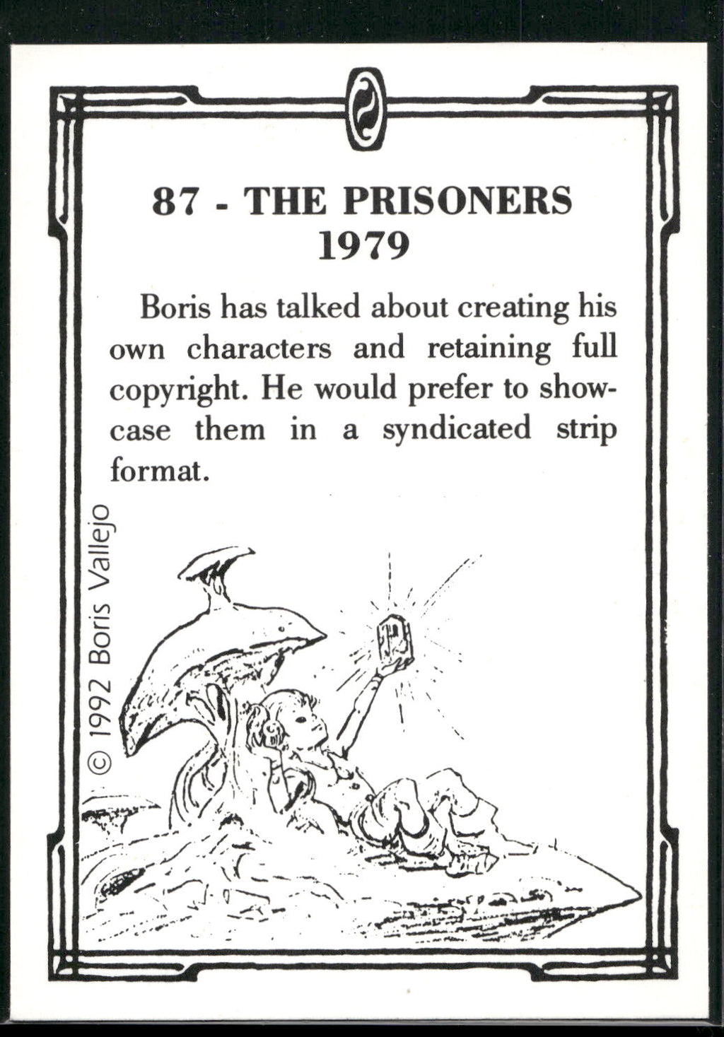 1992 Comic Images Boris Series 2: The Fantasy Continues #87 The Prisoners