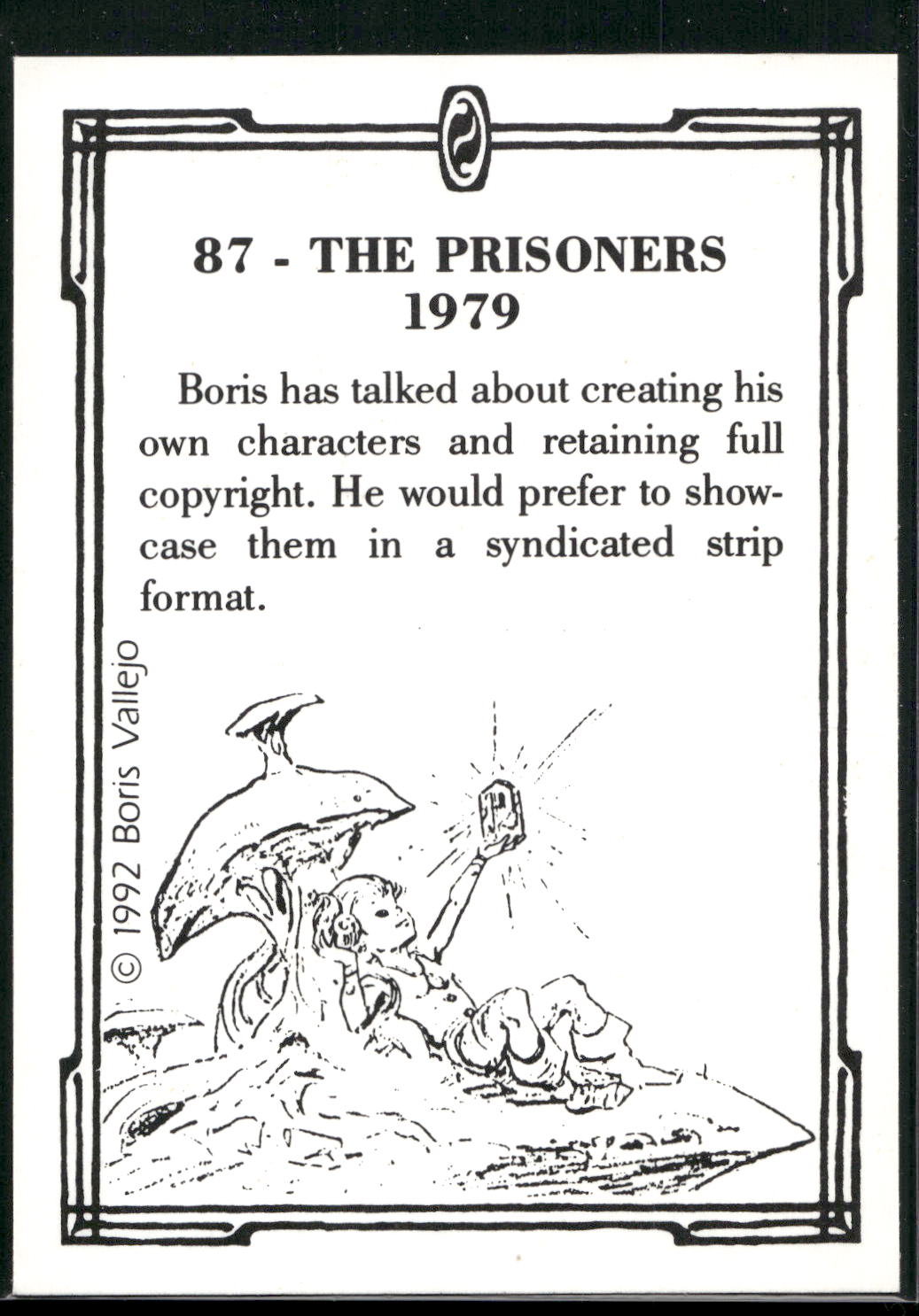 1992 Comic Images Boris Series 2: The Fantasy Continues #87 The Prisoners