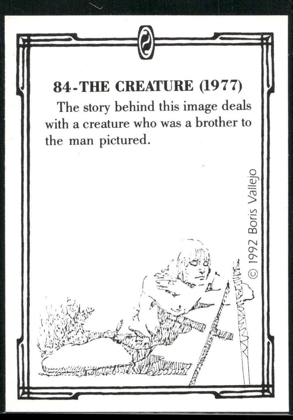 1992 Comic Images Boris Series 2: The Fantasy Continues #84 The Creature