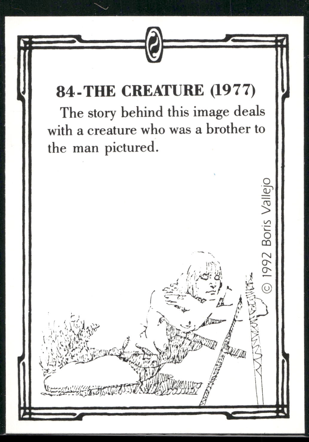 1992 Comic Images Boris Series 2: The Fantasy Continues #84 The Creature