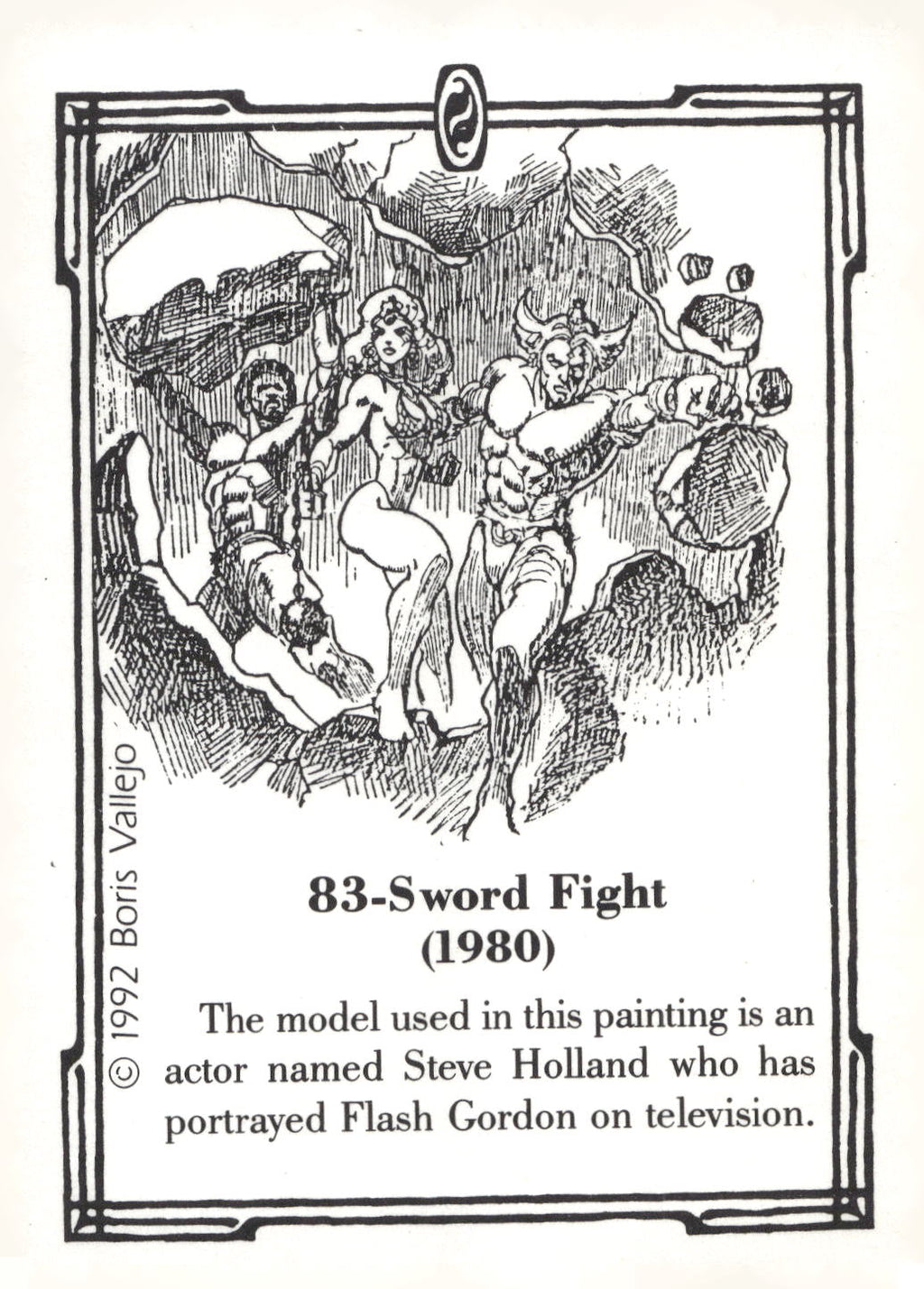 1992 Comic Images Boris Series 2: The Fantasy Continues #83 Sword Fight