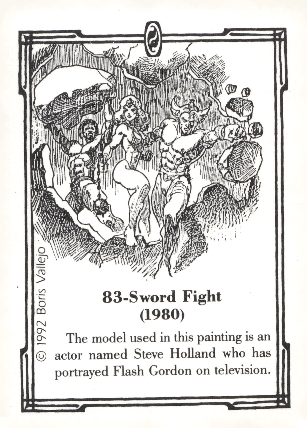1992 Comic Images Boris Series 2: The Fantasy Continues #83 Sword Fight