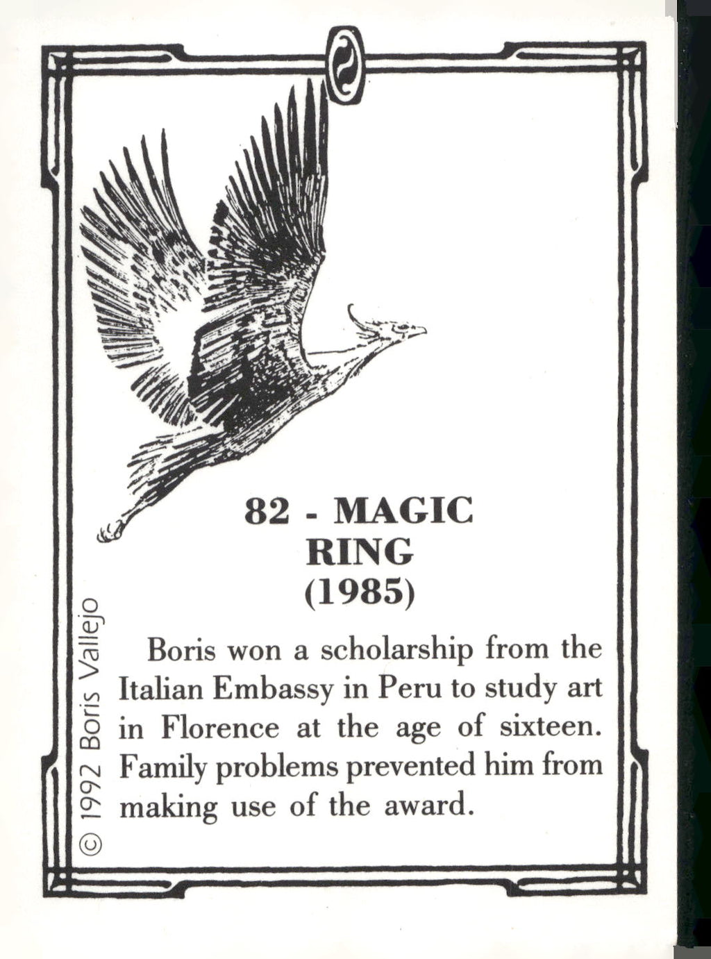 1992 Comic Images Boris Series 2: The Fantasy Continues #82 Magic Ring