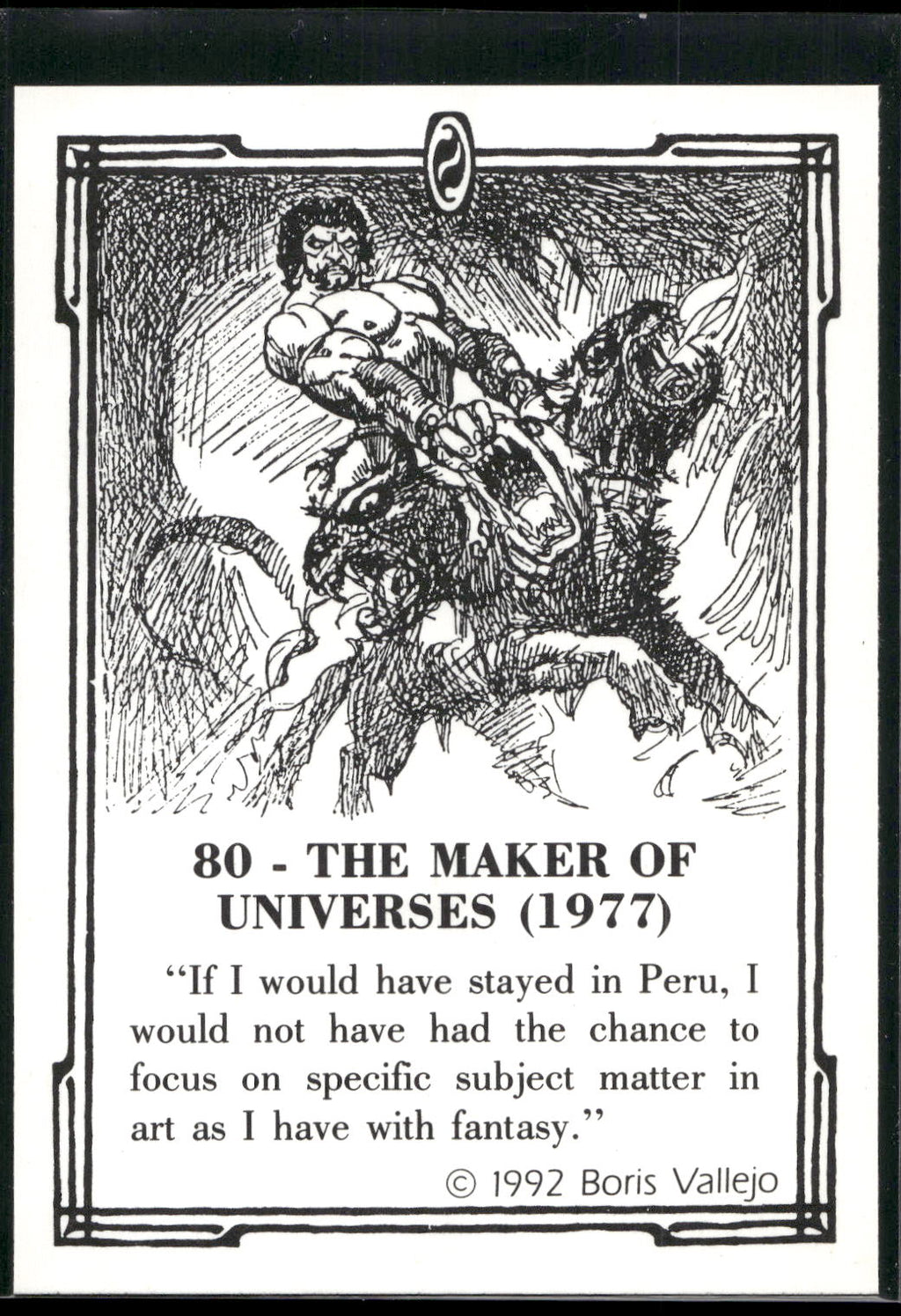 1992 Boris Series 2: The Fantasy Continues #80 The Maker of Universes