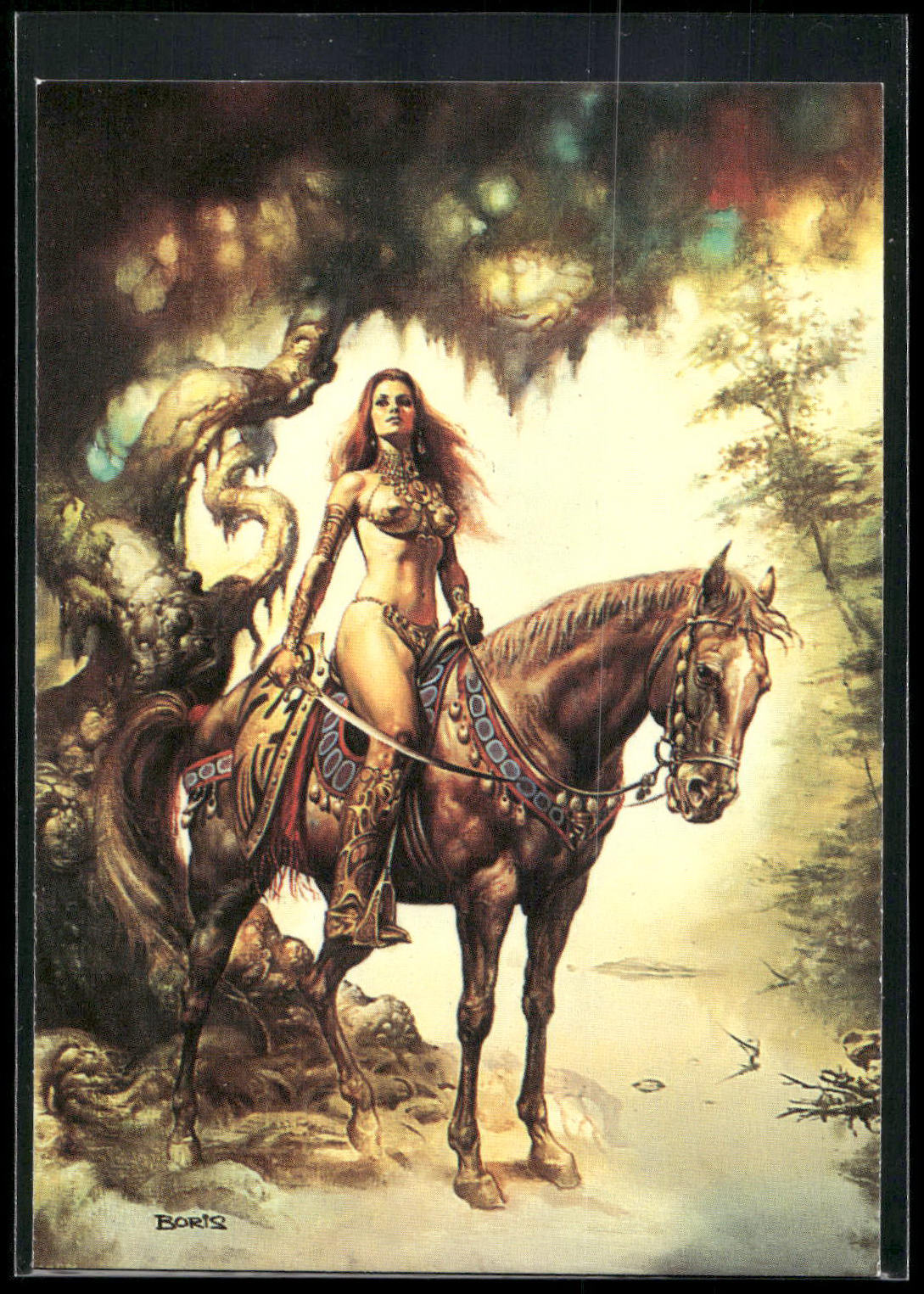 1992 Comic Images Boris Series 2: The Fantasy Continues #72 Demon in the Mirror