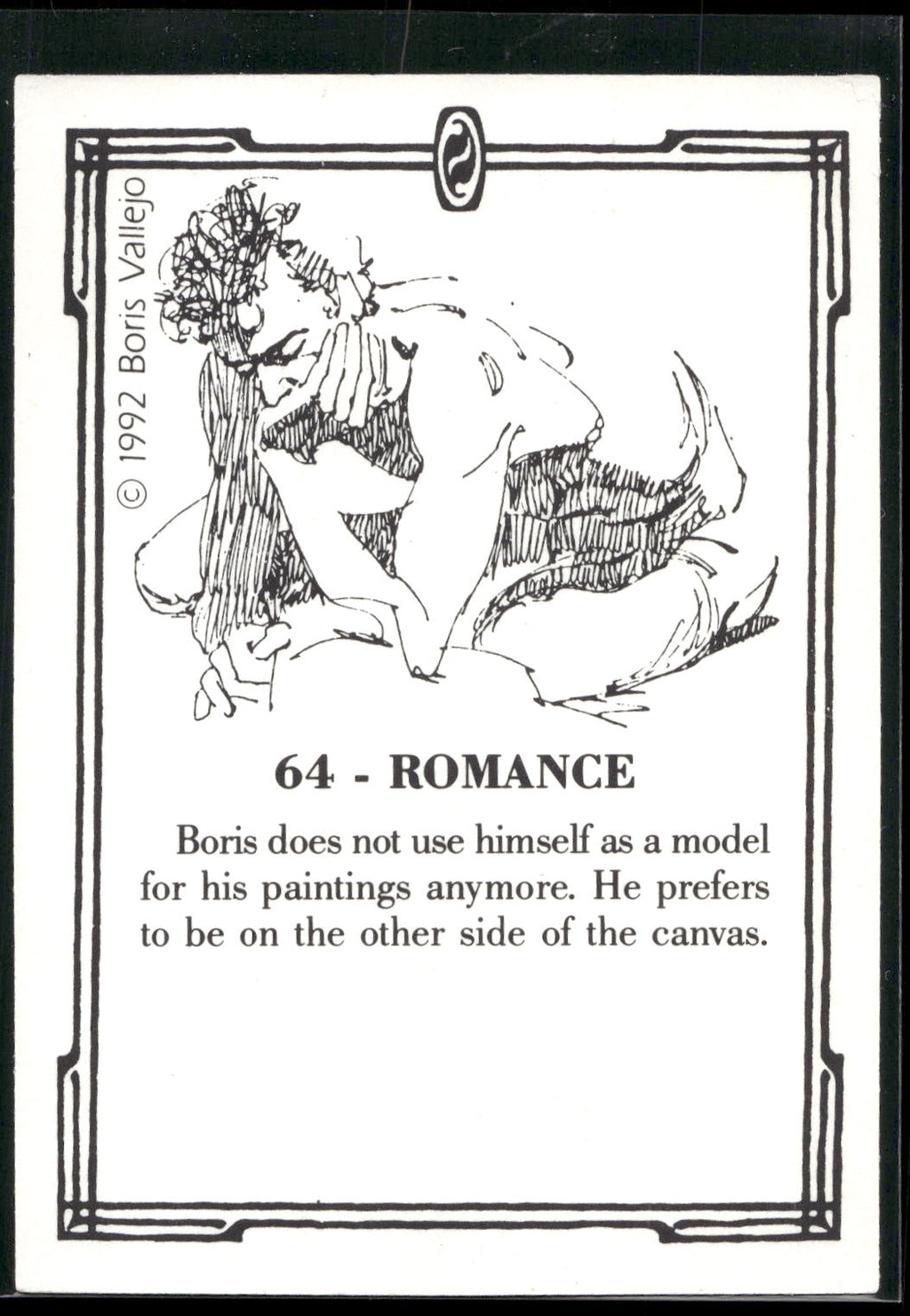 1992 Comic Images Boris Series 2: The Fantasy Continues #64 Romance