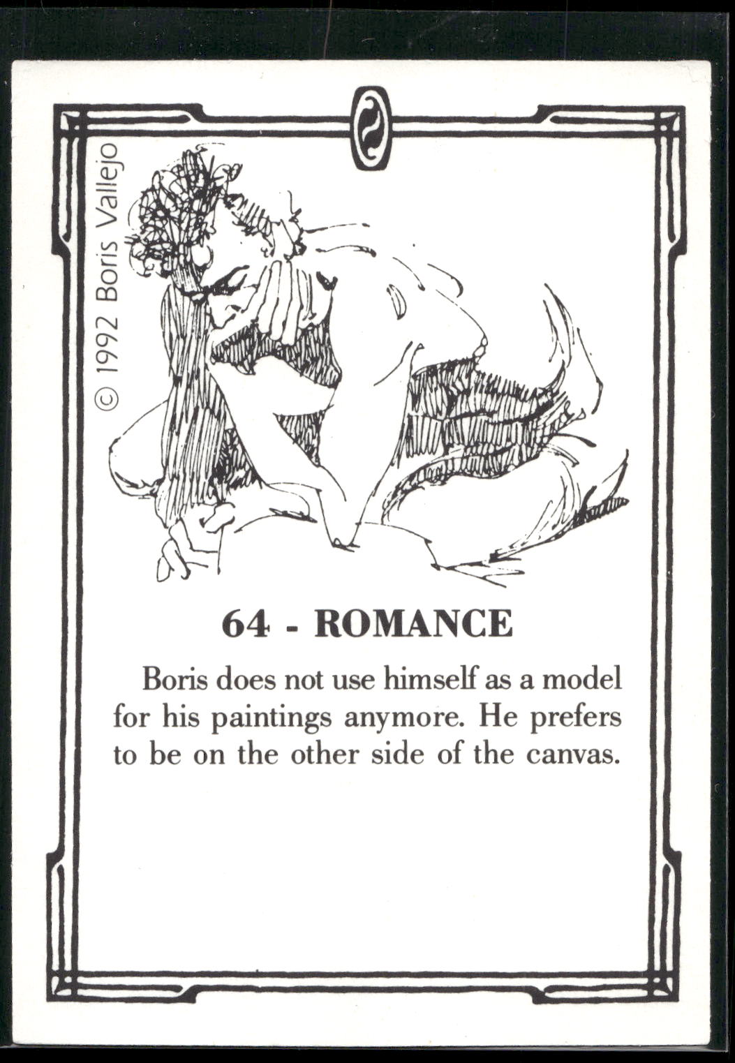 1992 Comic Images Boris Series 2: The Fantasy Continues #64 Romance
