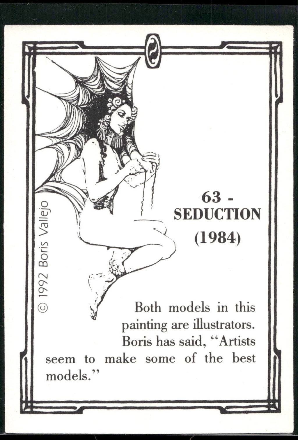 1992 Comic Images Boris Series 2: The Fantasy Continues #63 Seduction