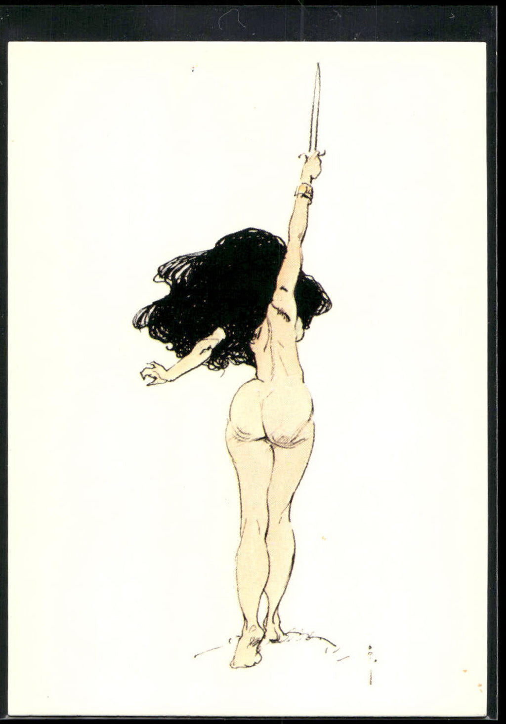 1993 Comic Images Frazetta II The Legend Continues #30 Nude with Dagger Raised