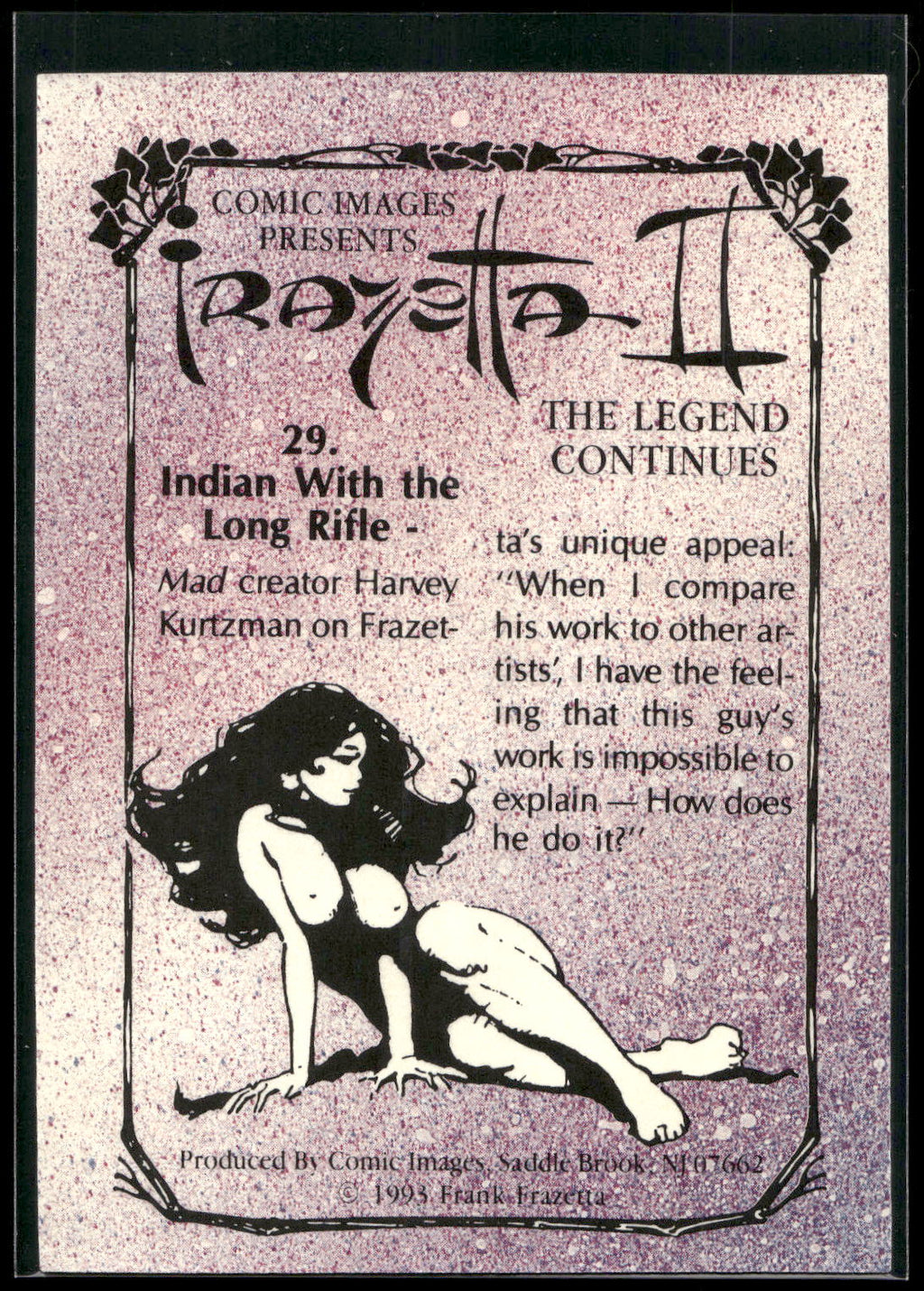 1993 Frazetta II The Legend Continues #29 Indian with the Long Rifle -