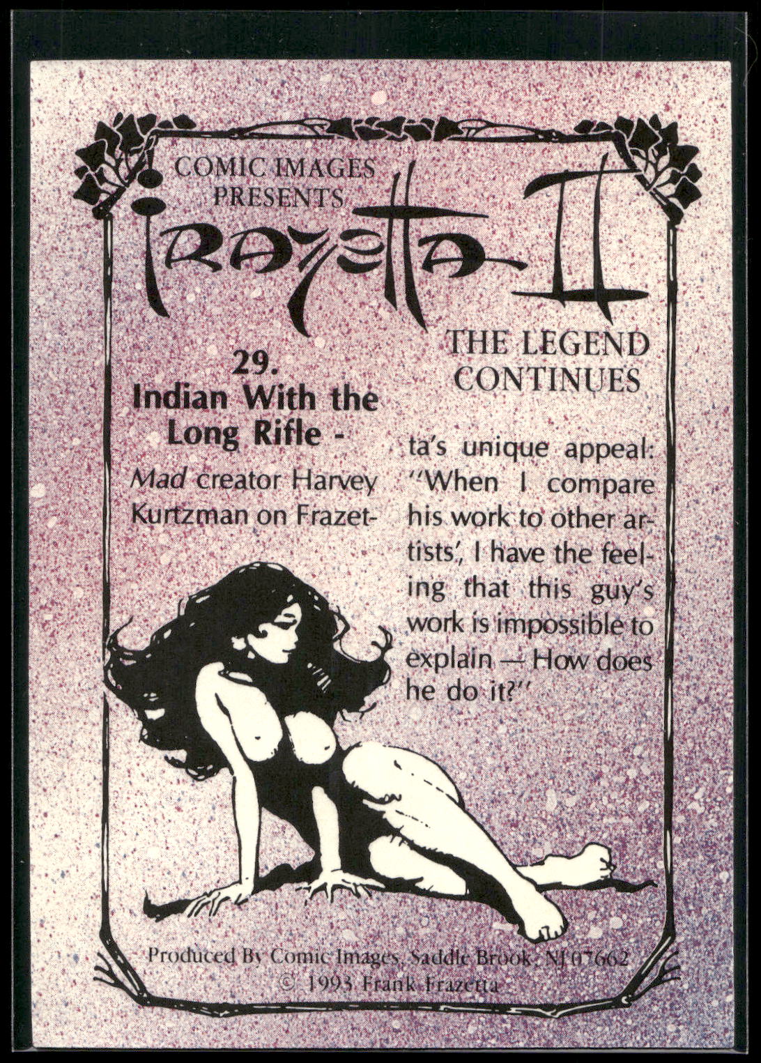 1993 Frazetta II The Legend Continues #29 Indian with the Long Rifle -