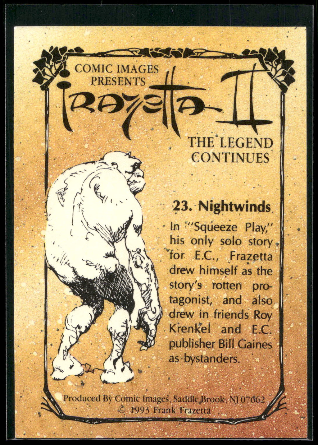1993 Comic Images Frazetta II The Legend Continues #23 Nightwinds