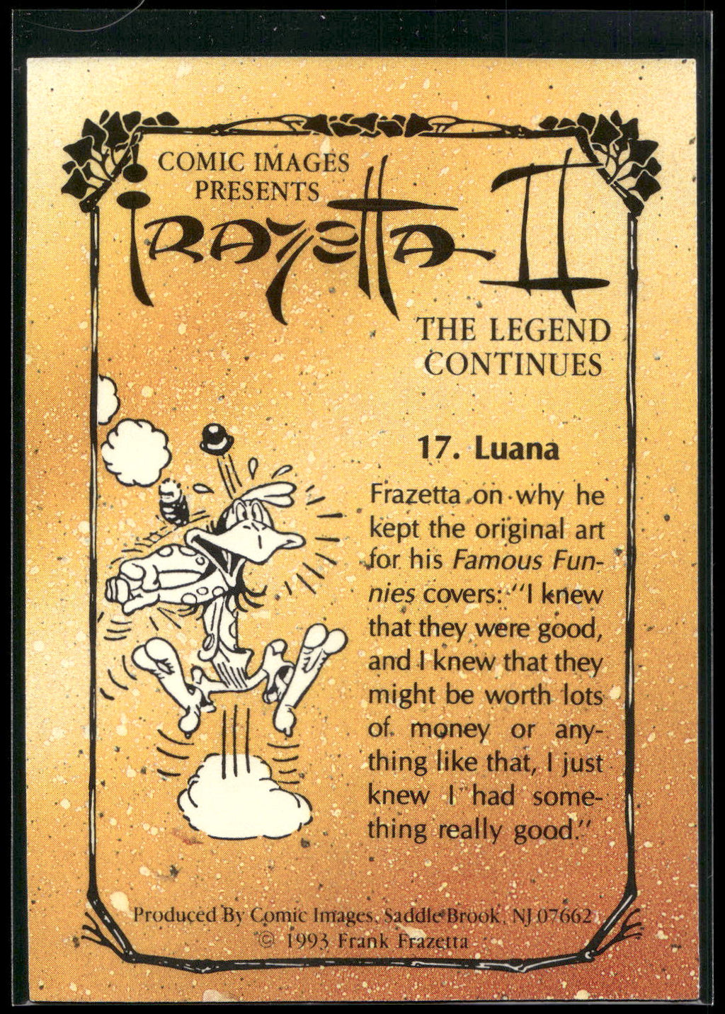 1993 Comic Images Frazetta II The Legend Continues #17 Luana