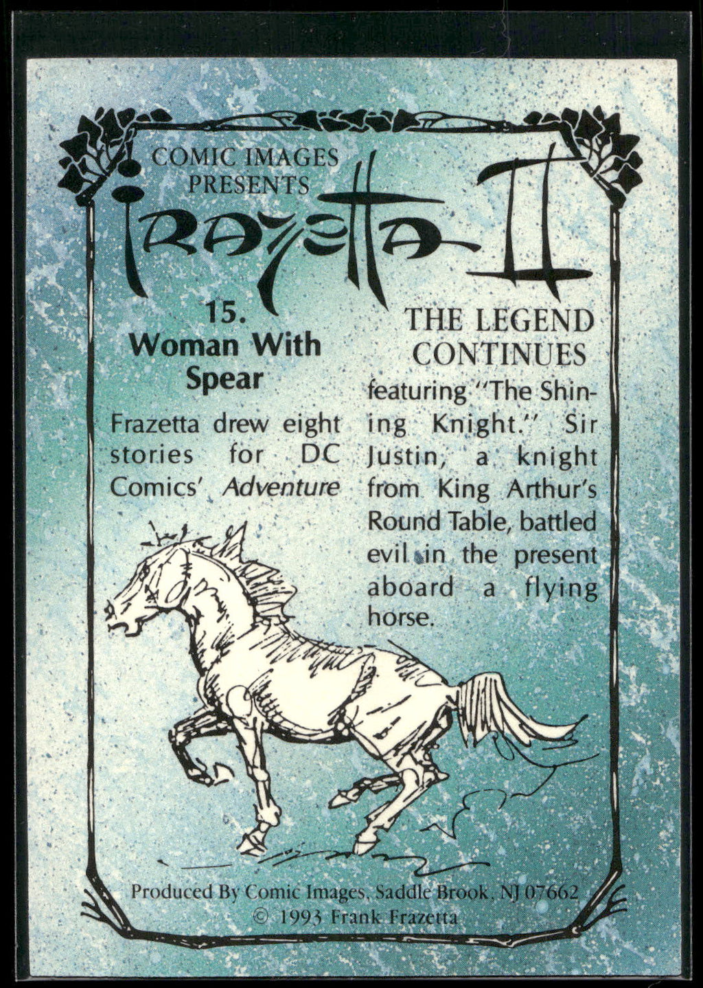 1993 Comic Images Frazetta II The Legend Continues #15 Woman with Spear
